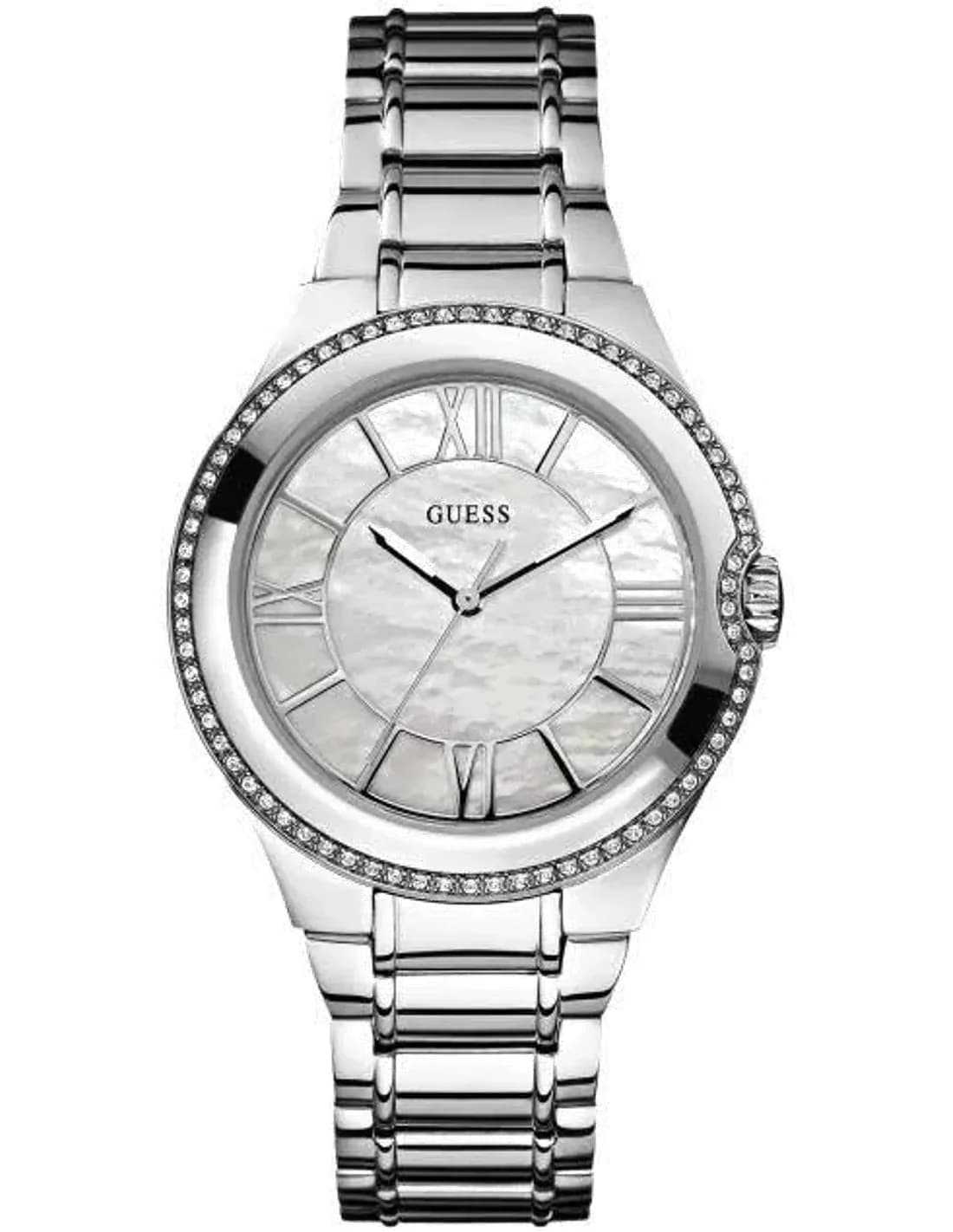 Montre Guess Femme Sport Steel Moonbeam W12117L1 Nacré