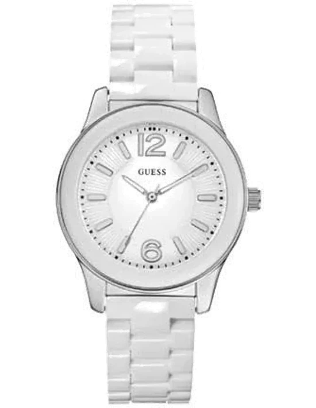Montre Guess Femme W85105L1 Bracelet plastique blanc