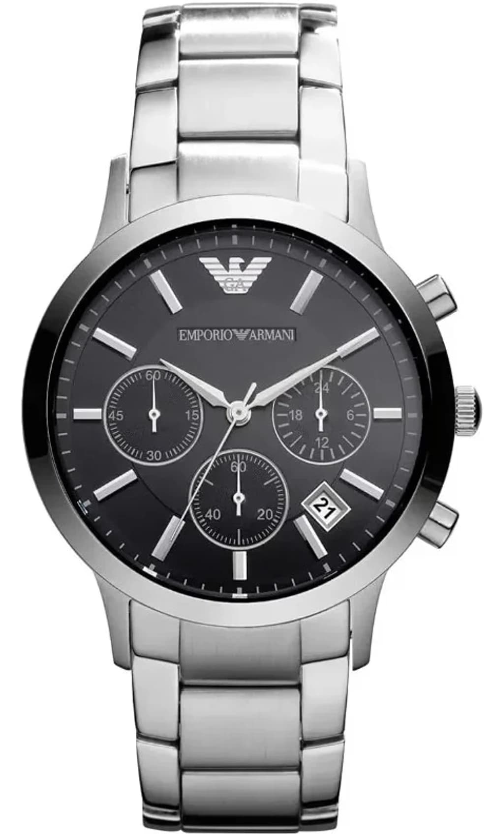 Montre Emporio Armani AR2435 Chronographe Argenté en Acier