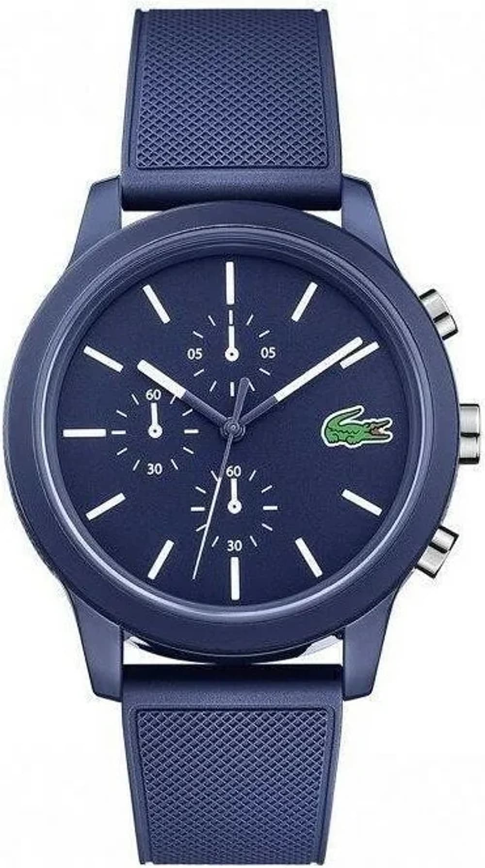 Lacoste 2010970 12.12 Blue Resin and Silicone Watch with Multifunction Dial