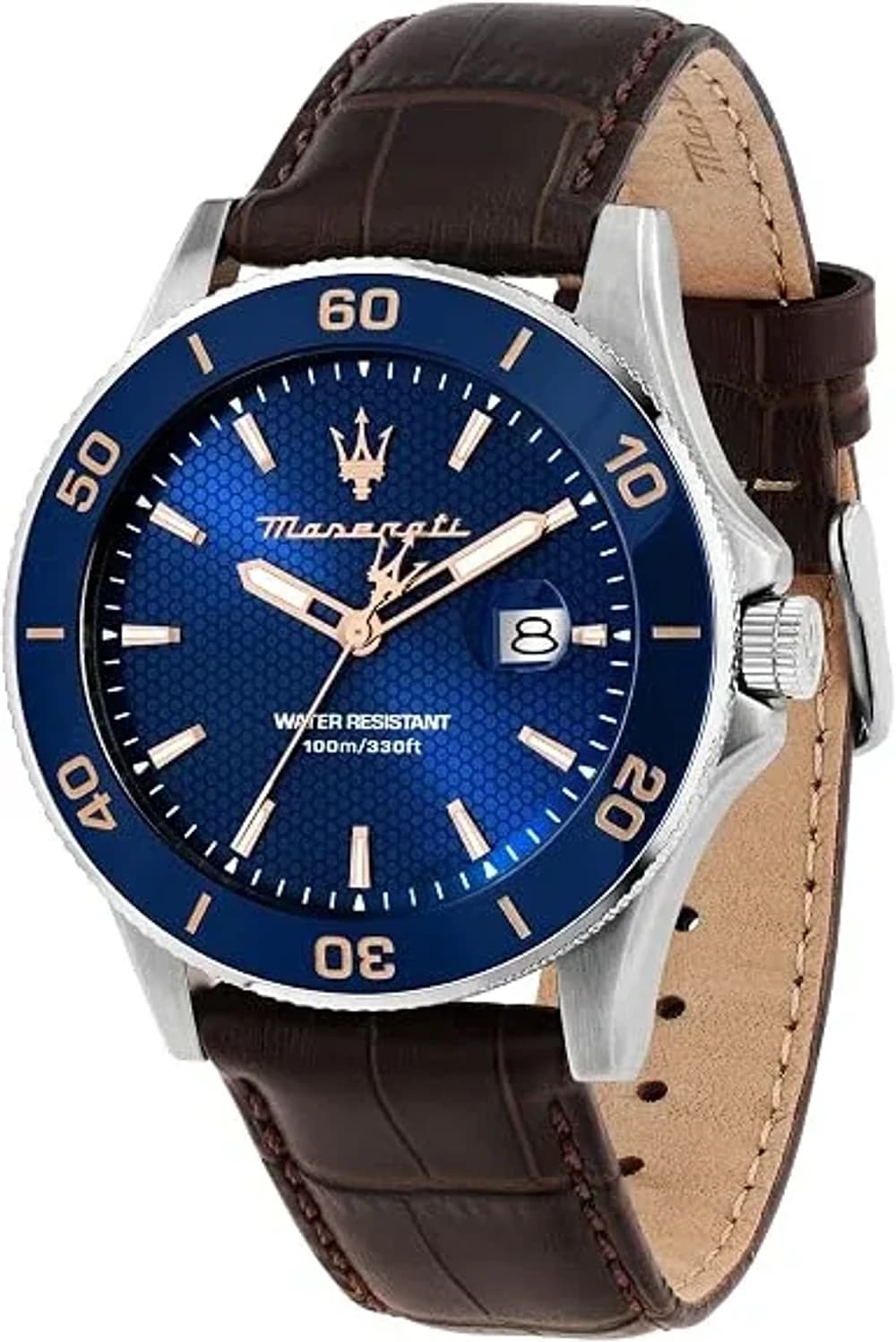 Montre Homme Maserati Competizione R8851100004 argentée bracelet cuir