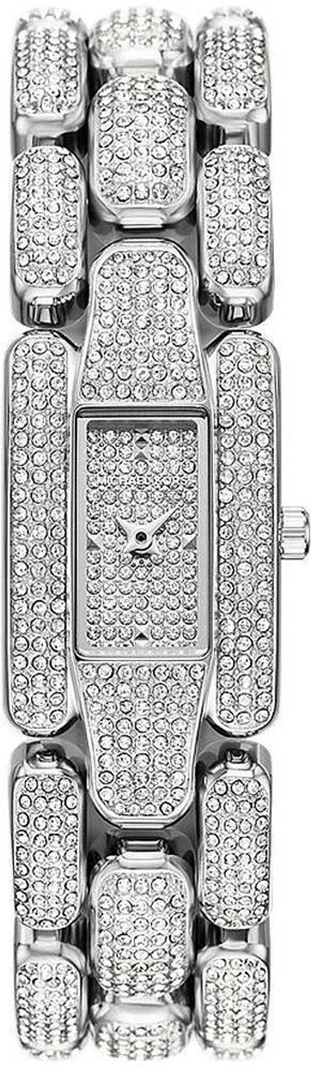 Montre Femme Michael Kors Mini Hally MK4922 argentée bracelet maillons acier