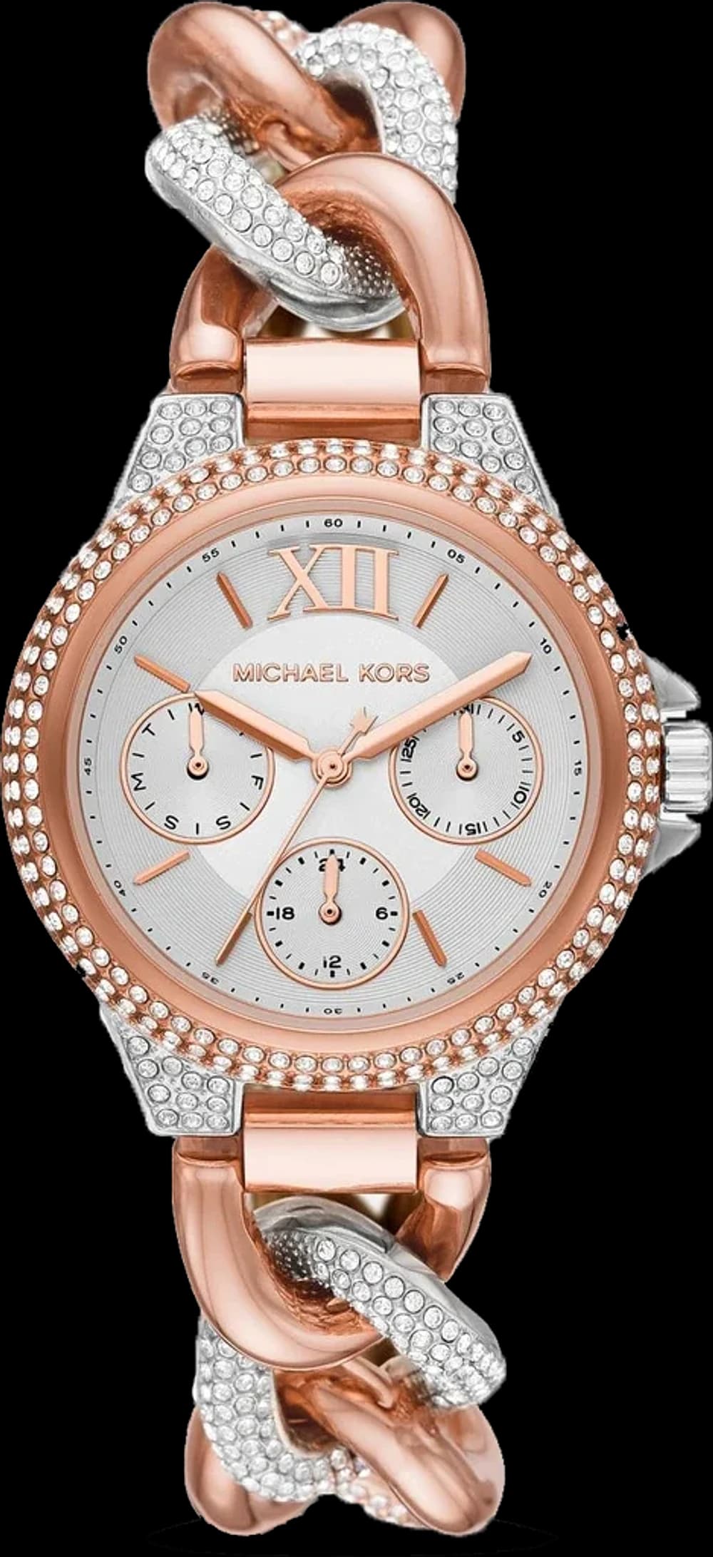 Montre Femme Michael Kors Camille MK6843 bicolore bracelet maillons acier