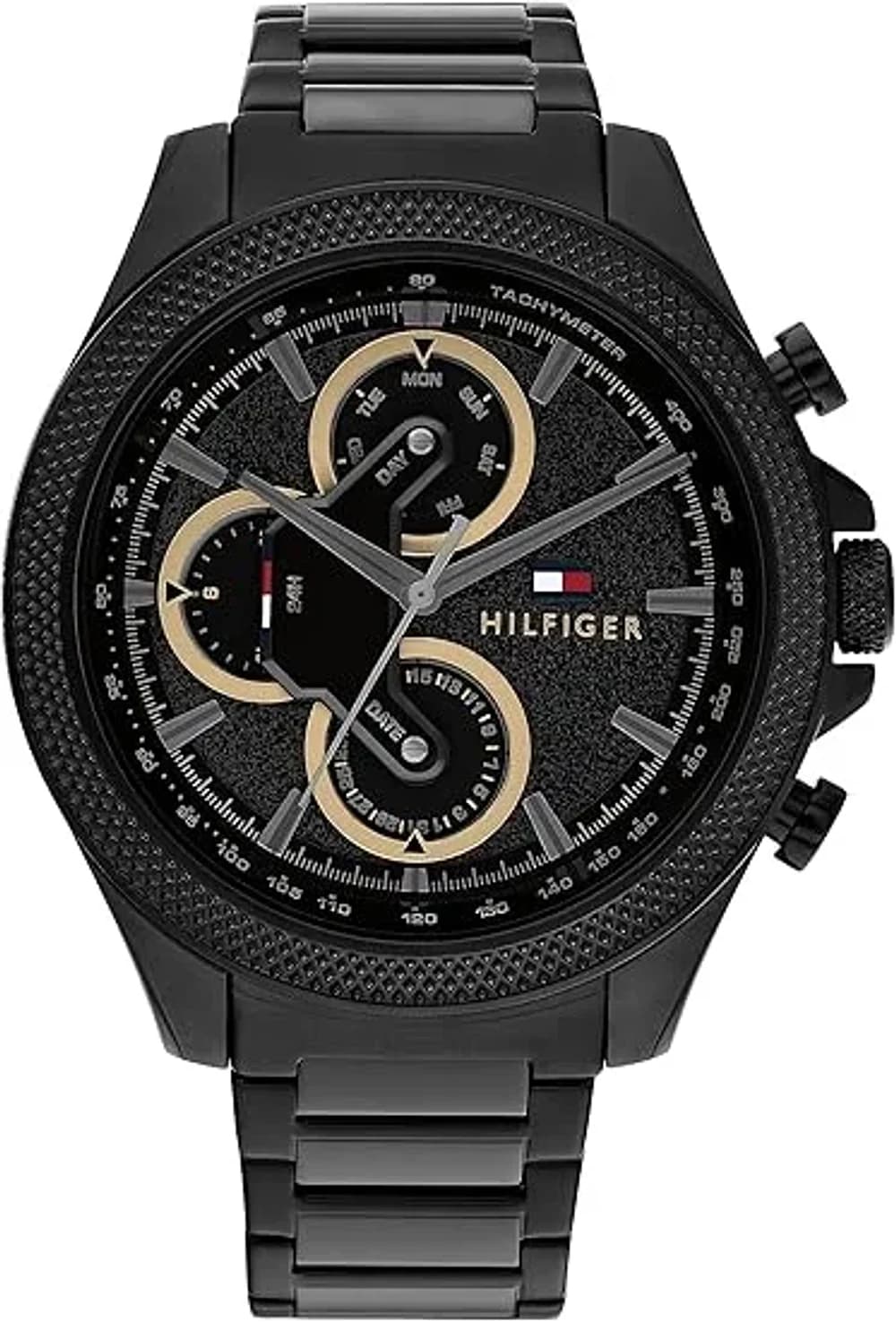 Montre Homme Tommy Hilfiger Clark 1792081 cadran noir bracelet acier