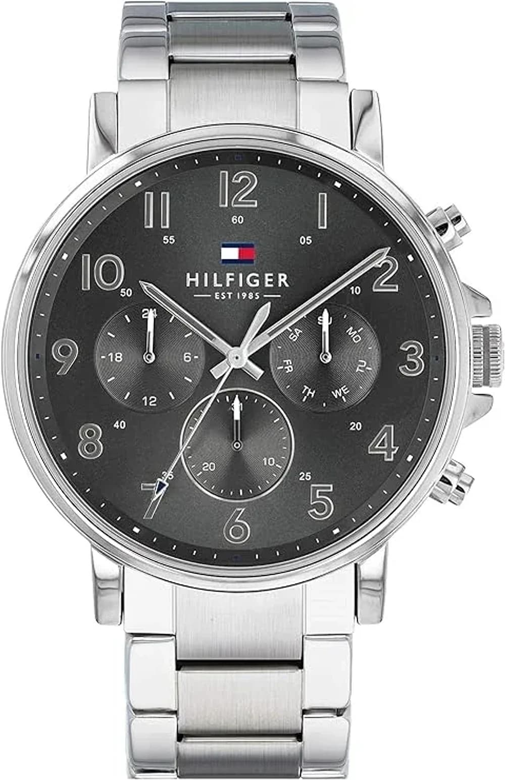 Montre Homme Tommy Hilfiger 1710382 Daniel Cadran Noir bracelet acier