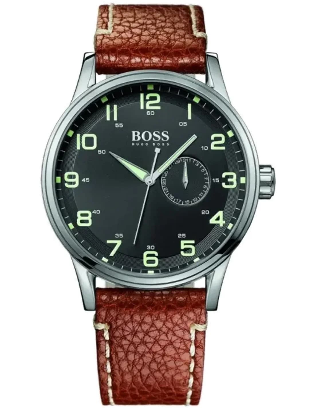 Montre Homme Hugo Boss Aeroliner 1512723 Bracelet en cuir marron