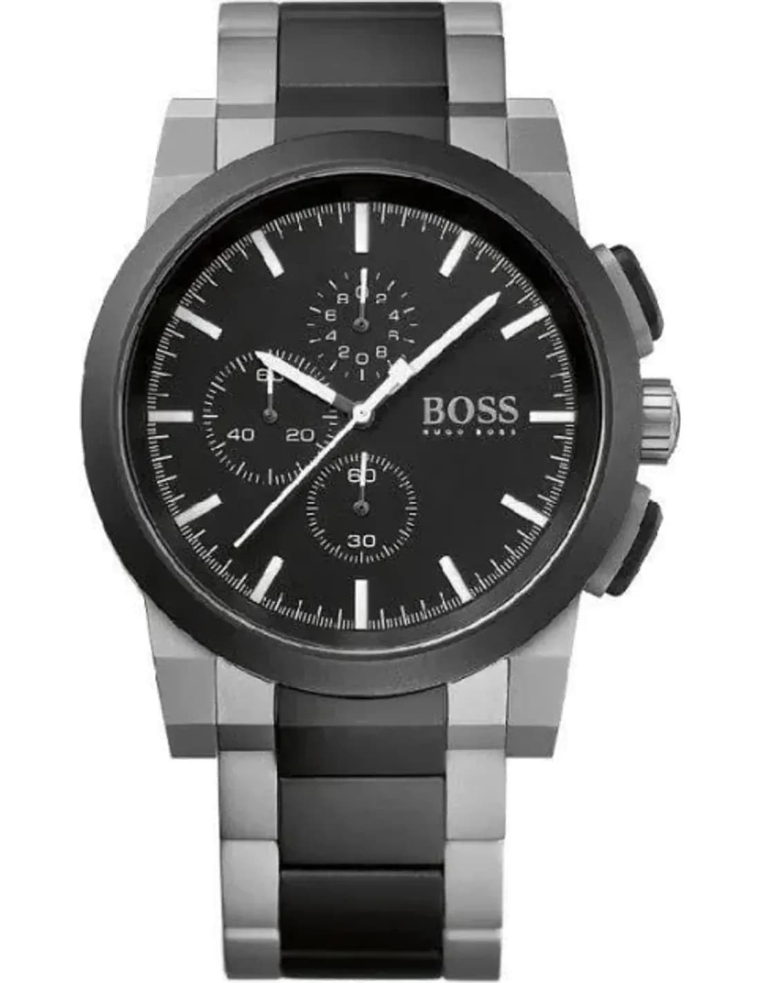 Montre Homme Hugo Boss Sport 1512958 Bracelet gris et noir en acier