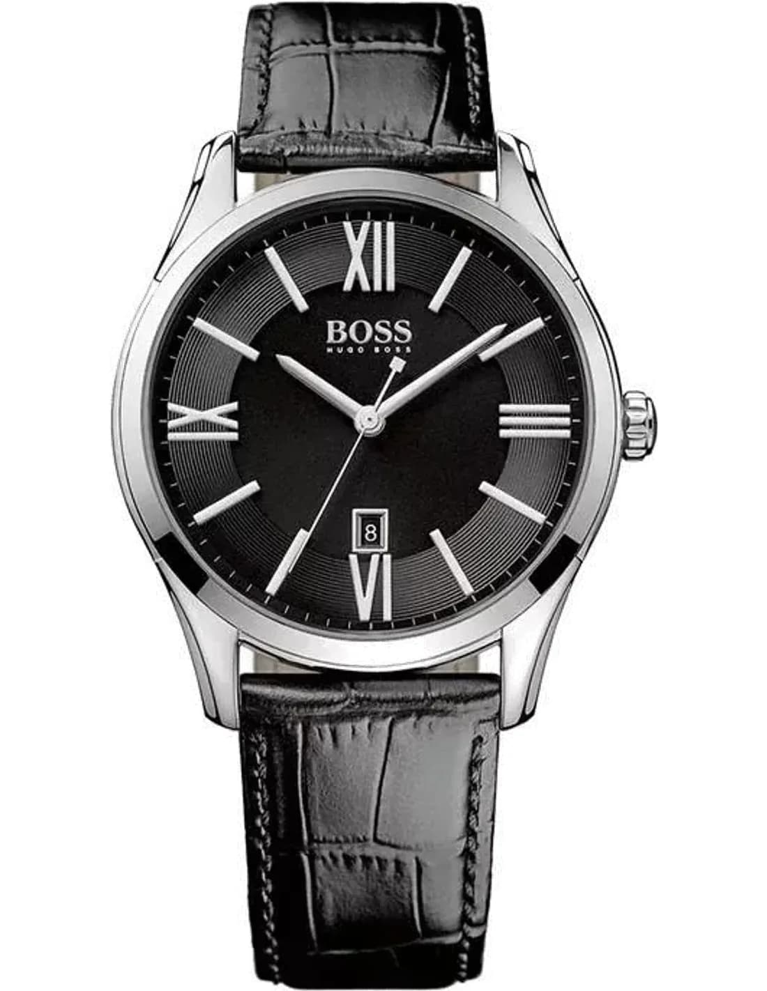 Montre Homme Hugo Boss Ambassador 1513022 bracelet noir en cuir