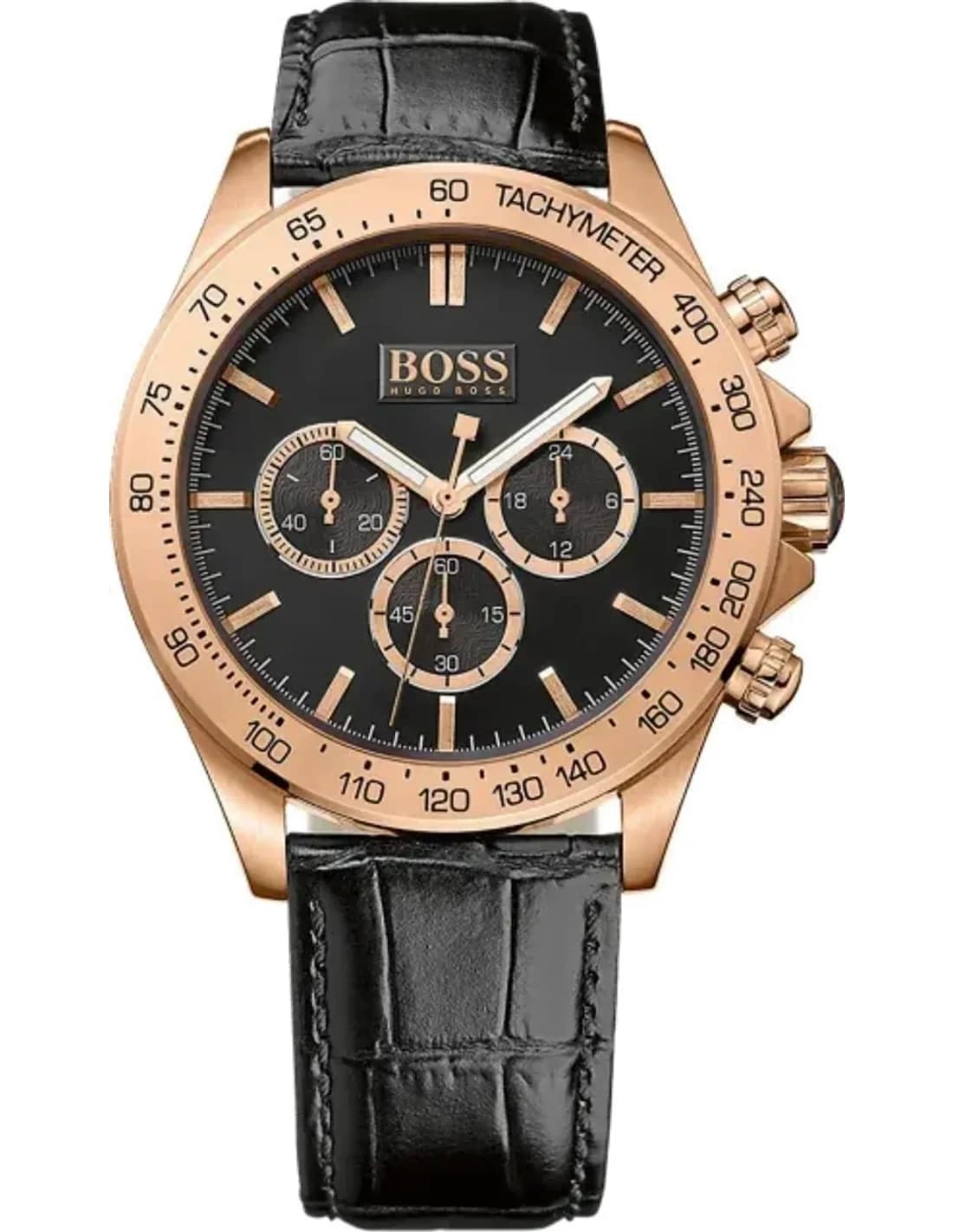 Montre Hugo Boss 1513179 Chronomètre avec Bracelet en Cuir Noir