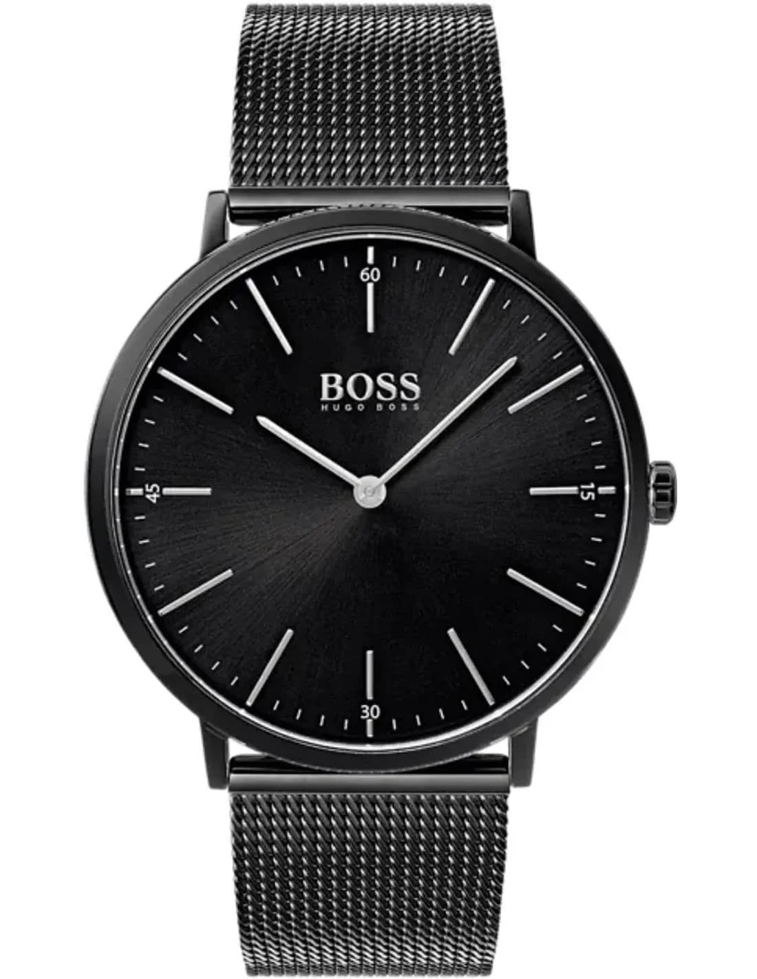 Montre Hugo Boss 1513542 Horizon Extra-Plate Noire Maille Milanaise