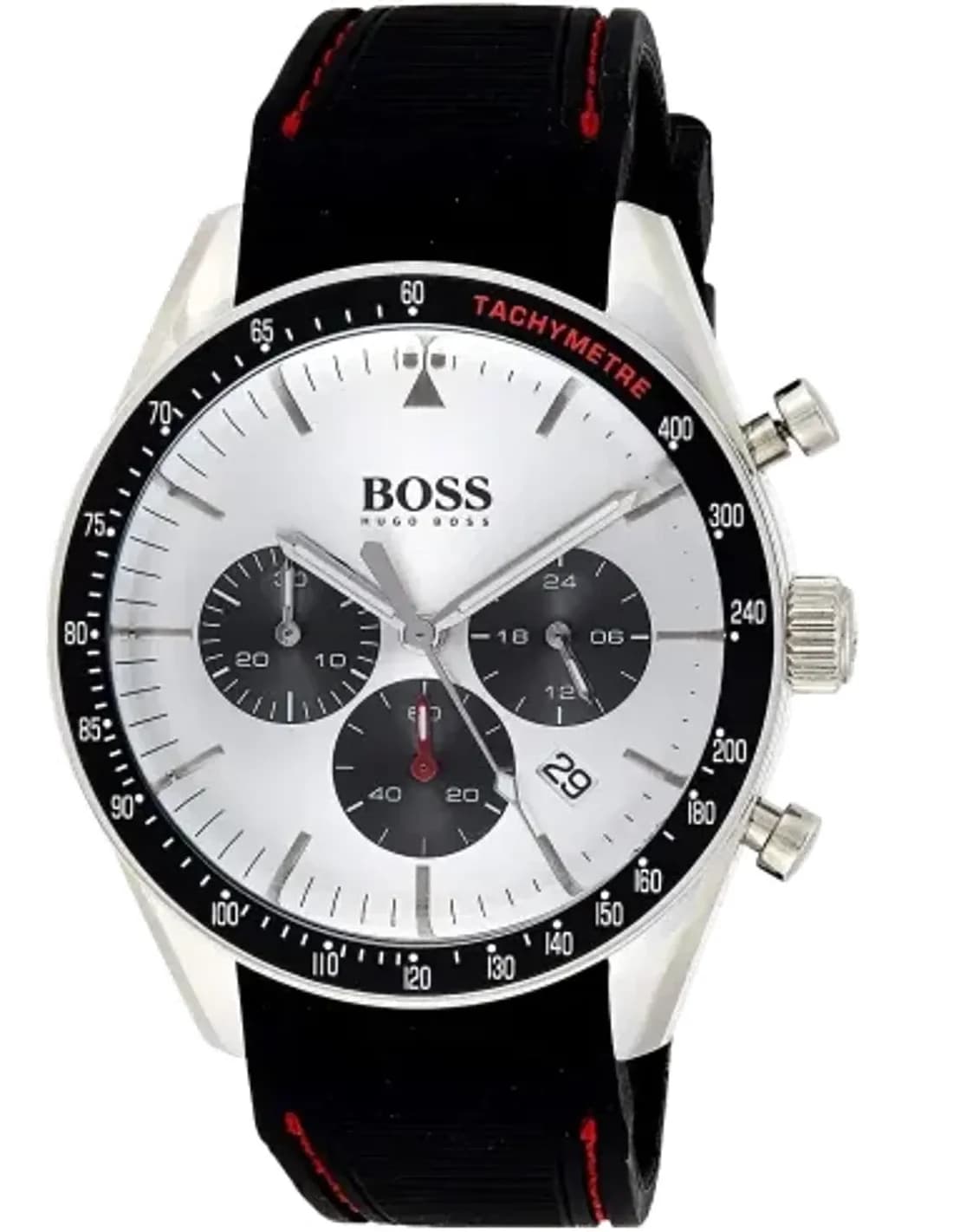Montre Homme Hugo Boss Trophy 1513627 Chronographe Noir silicone