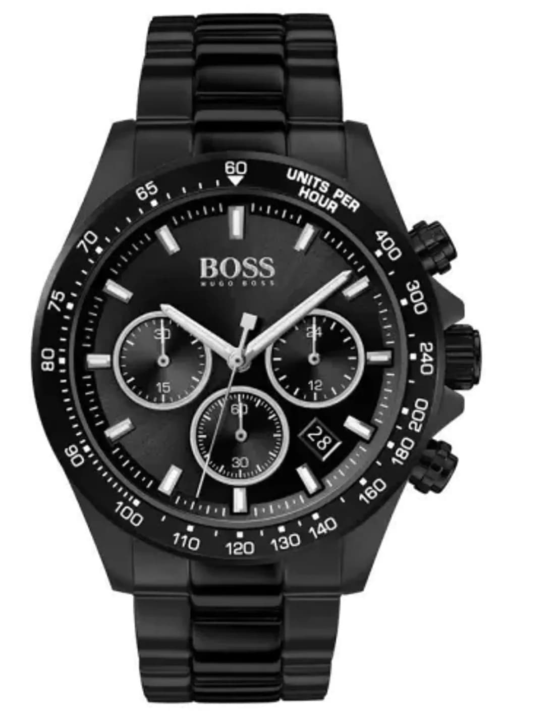Montre Hugo Boss 1513754 Chronomètre en Acier Noir