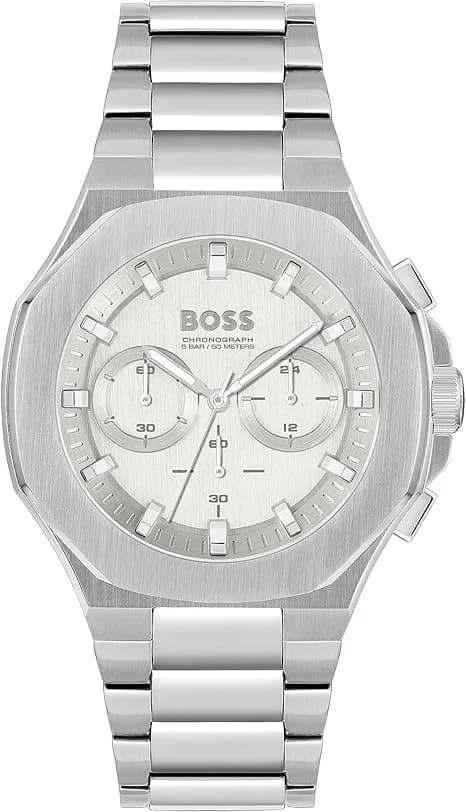 Hugo Boss 1514087 Stainless Steel Watch with White Dial 44mm