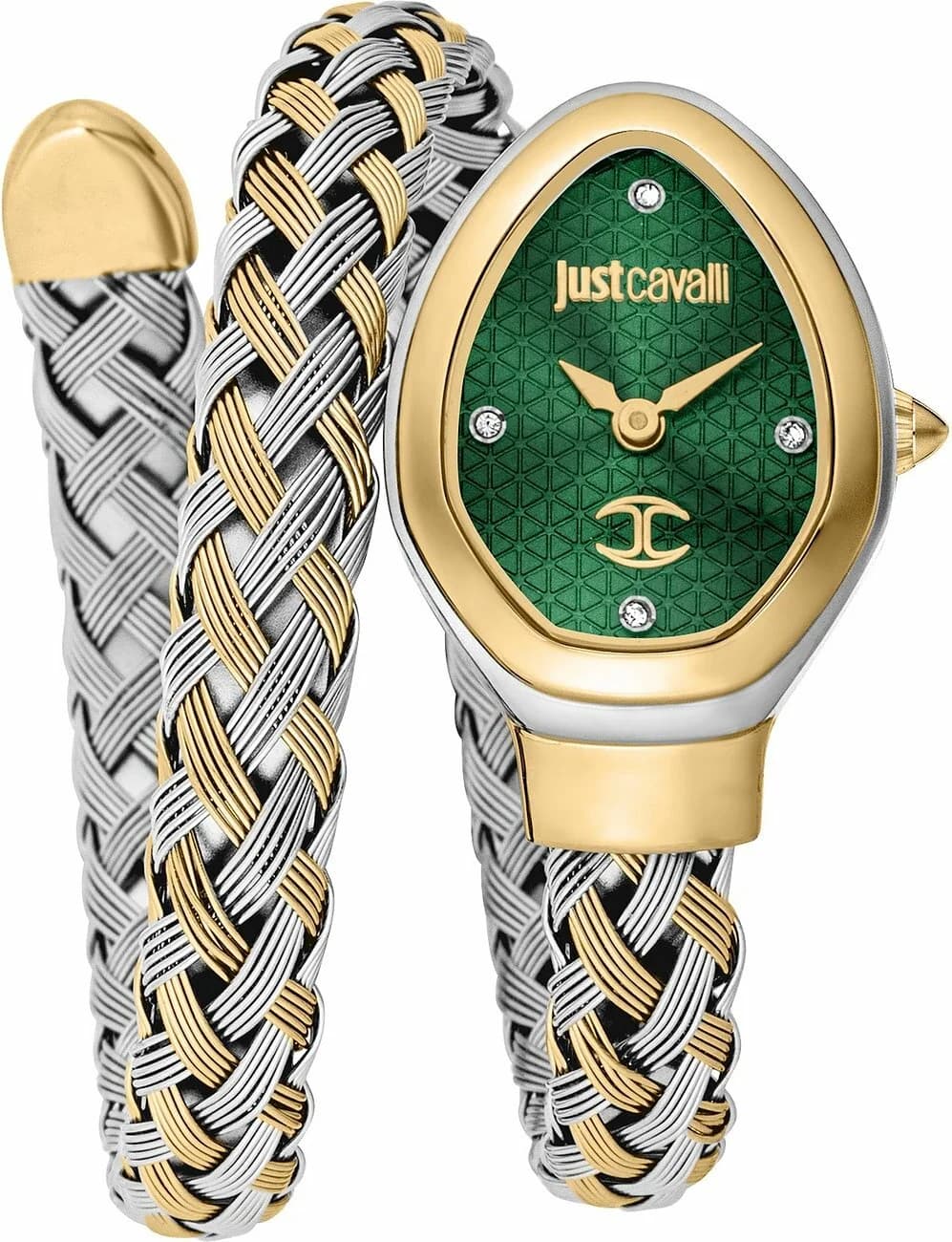 Just Cavalli watch JC1L264M0065 Two-Tone Steel and Green Dial