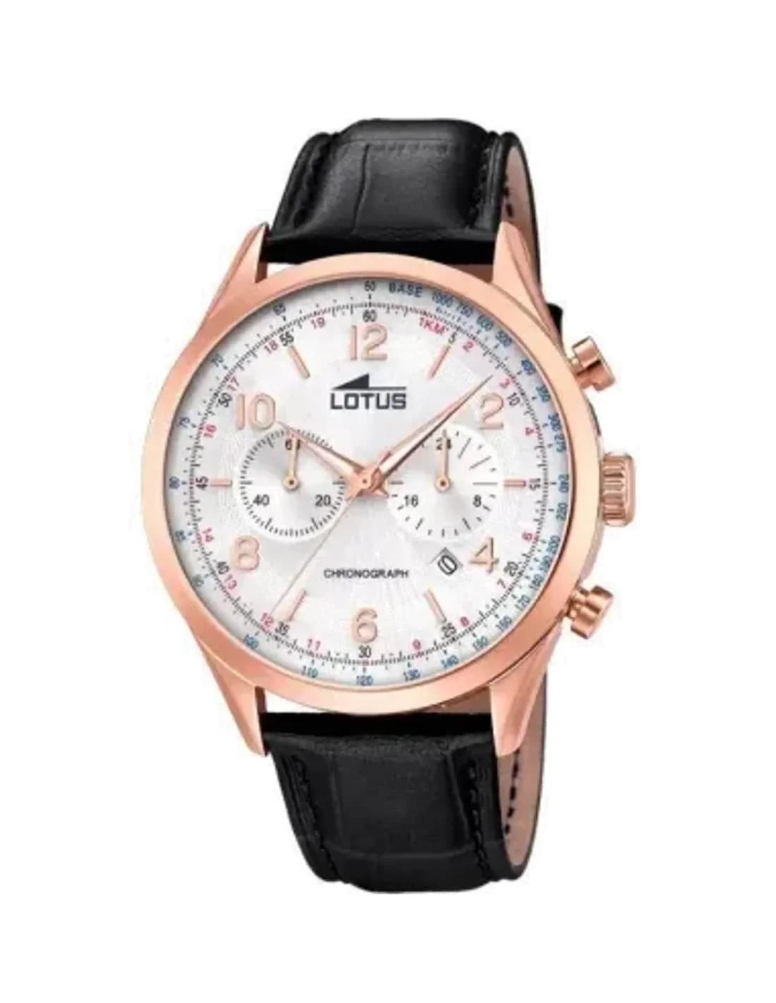 Montre Homme Lotus L18558/2 en Acier Inoxydable avec Cadran Noir