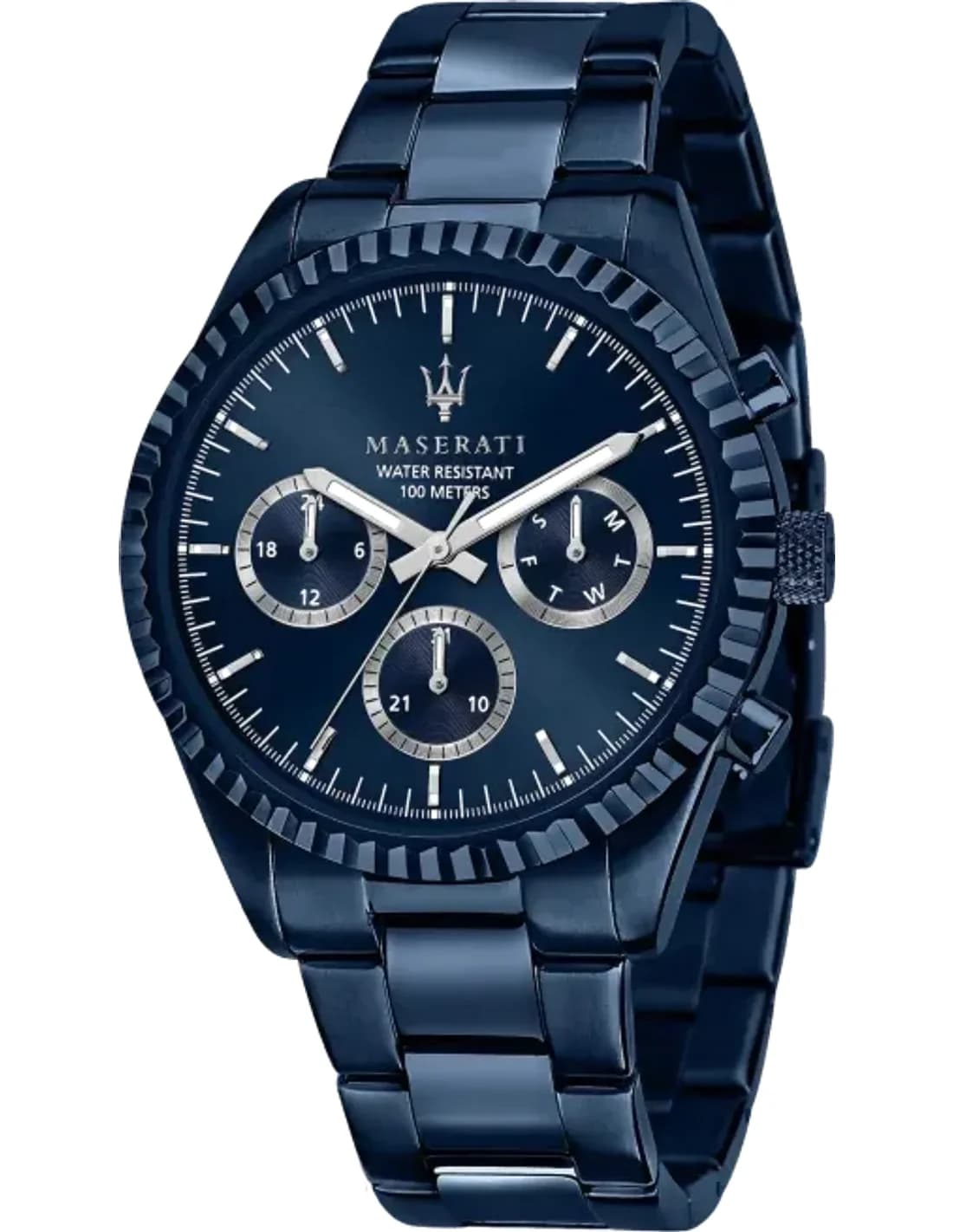 Montre Homme Maserati Competizione R8853100025 Quartz Cadran bleu Bracelet en acier inoxydable bleu