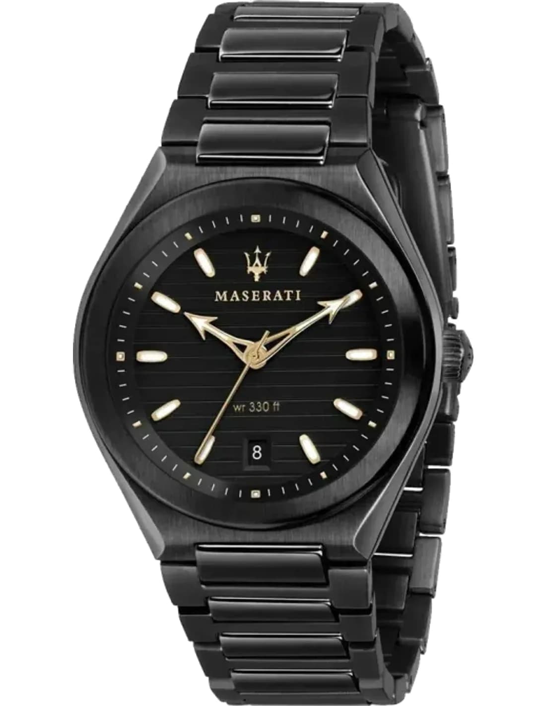 Maserati Triconic R8853139004 Quartz Analog Black Dial Black stainless steel Bracelet Men’s Watch