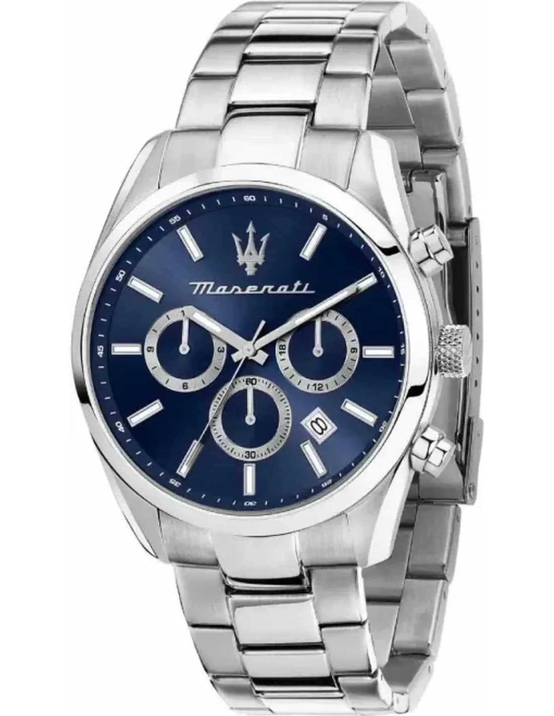 Maserati R8853151005 Silver Steel Watch with Blue Dial
