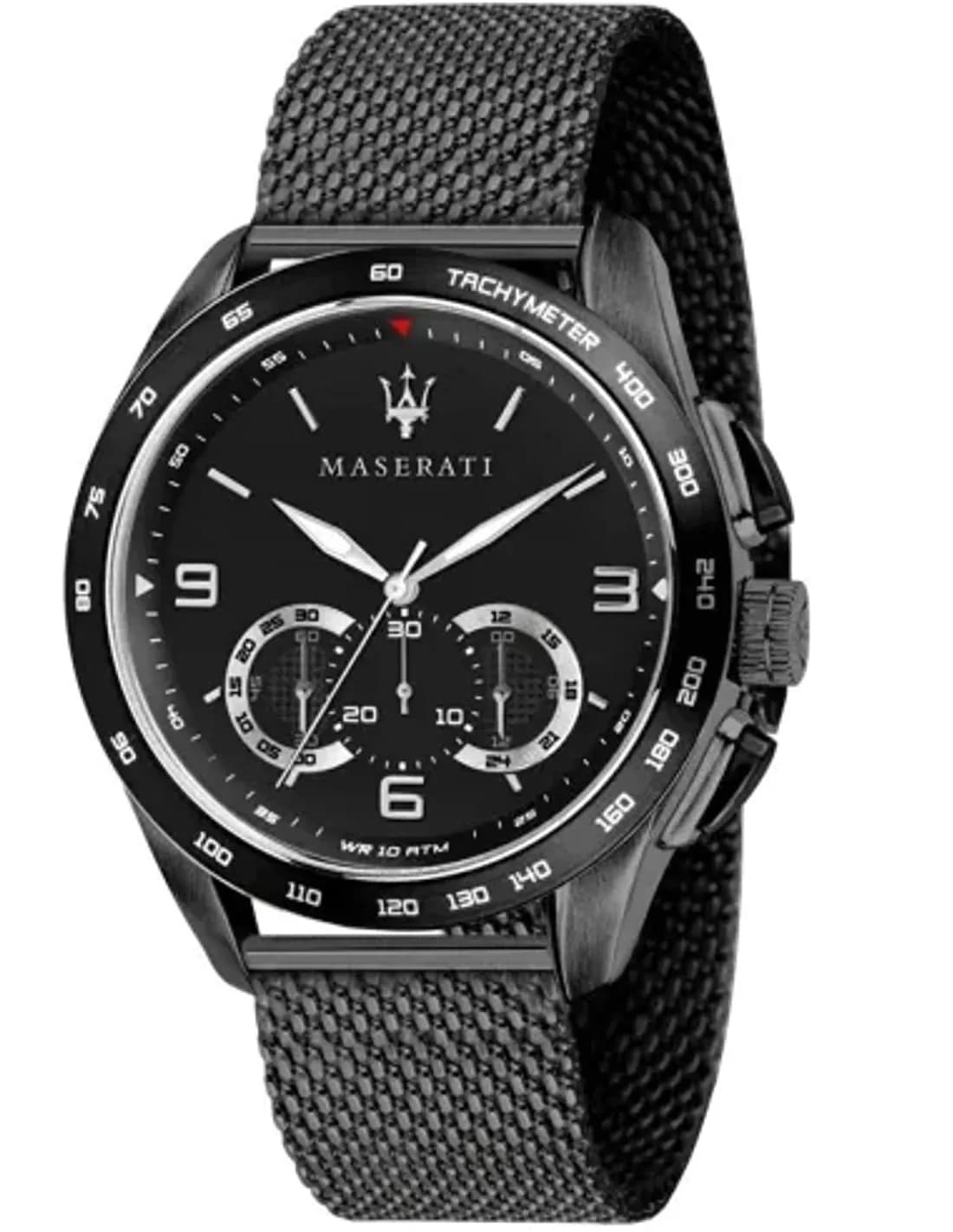 Montre Homme Maserati Traguardo R8873612031 en maille milanaise noire