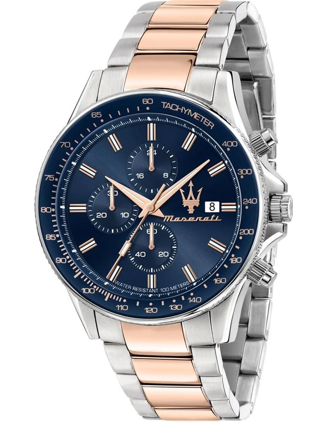 Montre Homme Maserati Sfida R8873640012 bicolore bracelet maillons acier