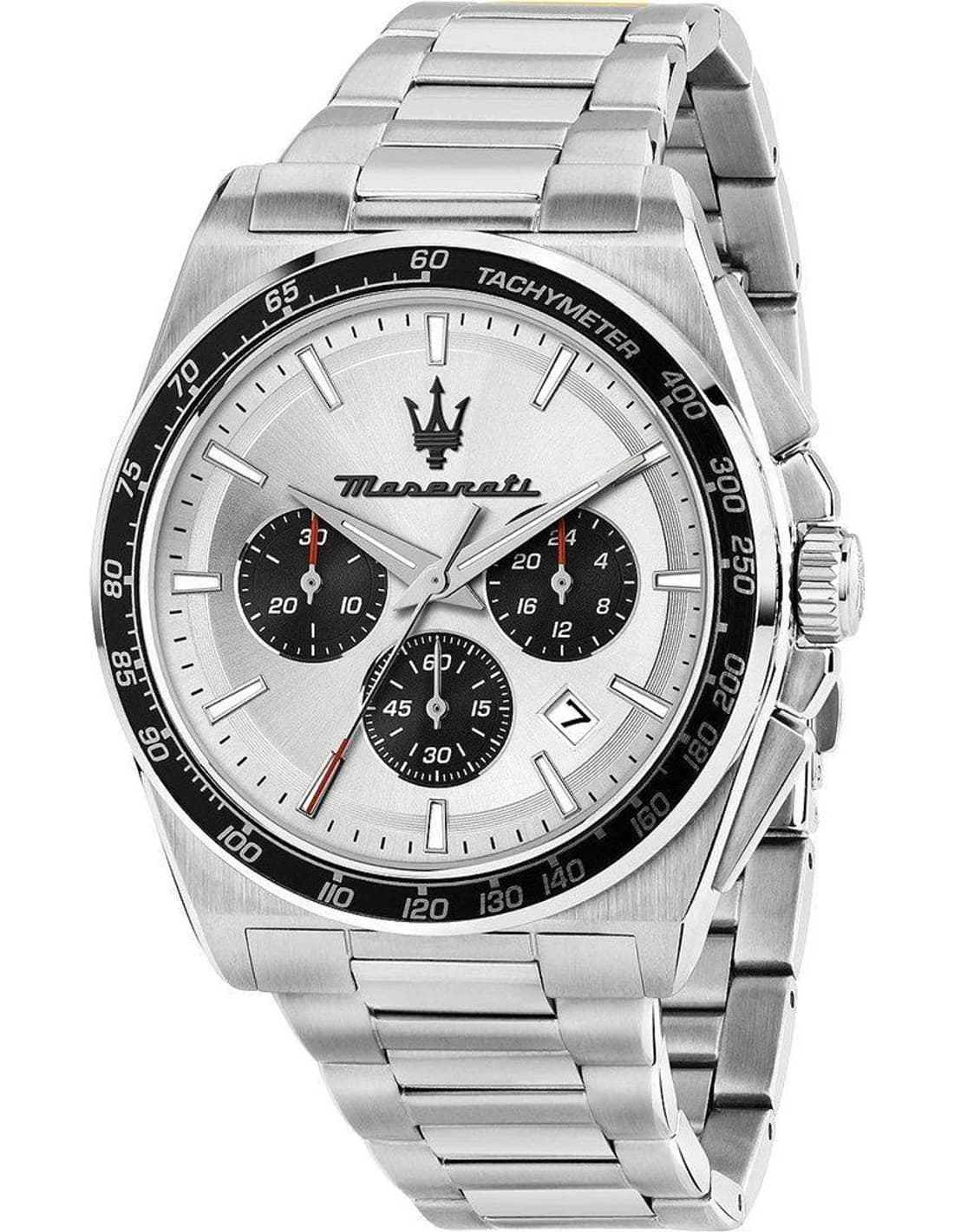 Montre Homme Maserati Velocità R8873652006 argentée bracelet maillons acier