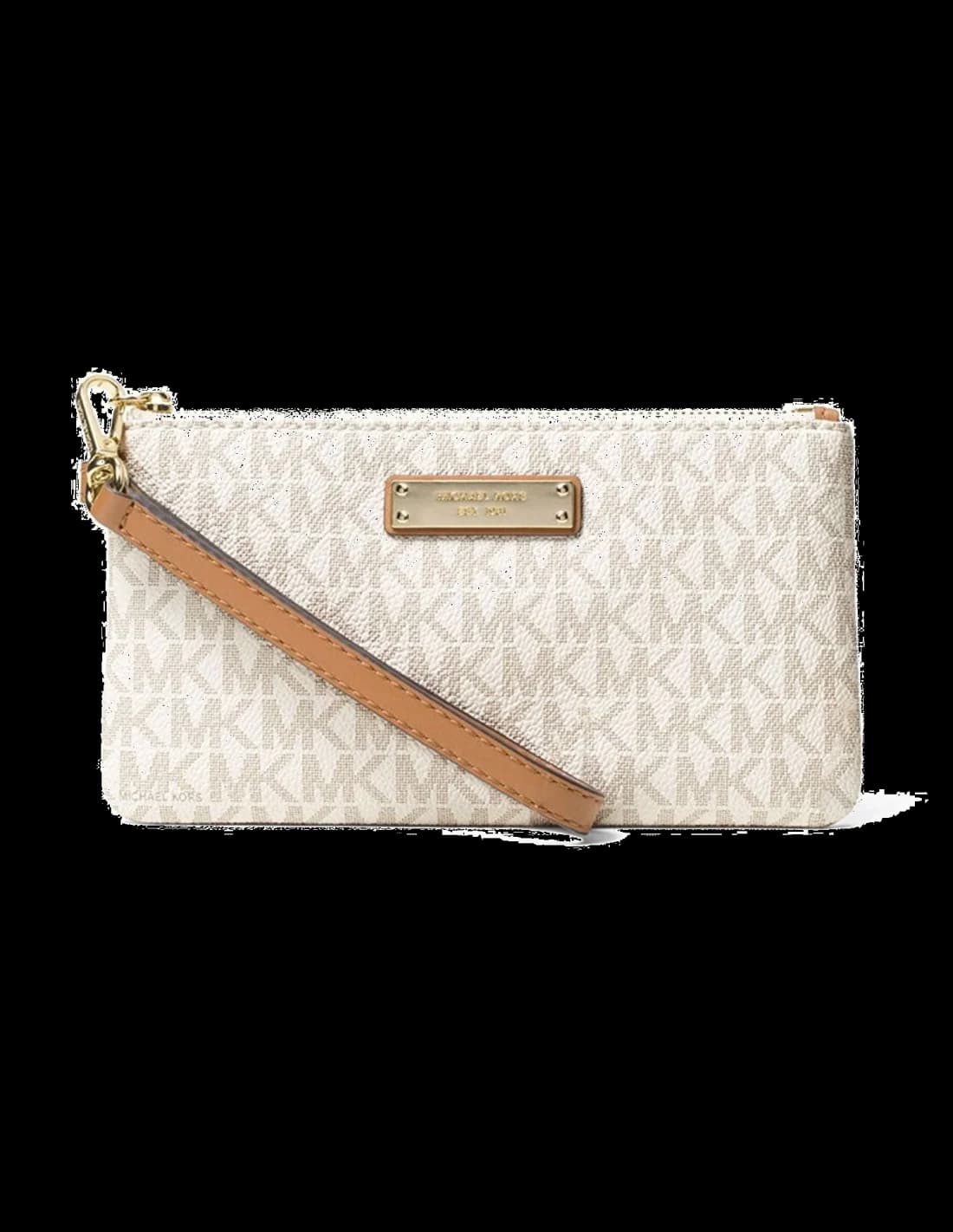 Portefeuille Michael Kors Signature Monogramme Blanc