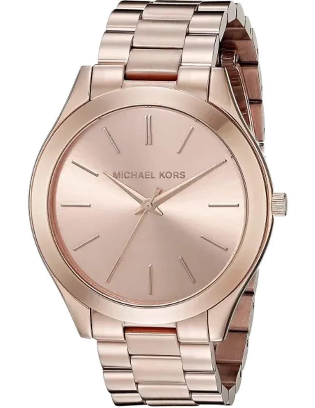 Michael Kors Runway MK3197 round rose gold steel watch