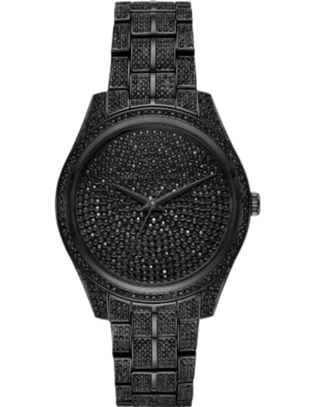 Montre Michael Kors Lauryn MK3980 de ton noir avec pavé ton sur ton intégral