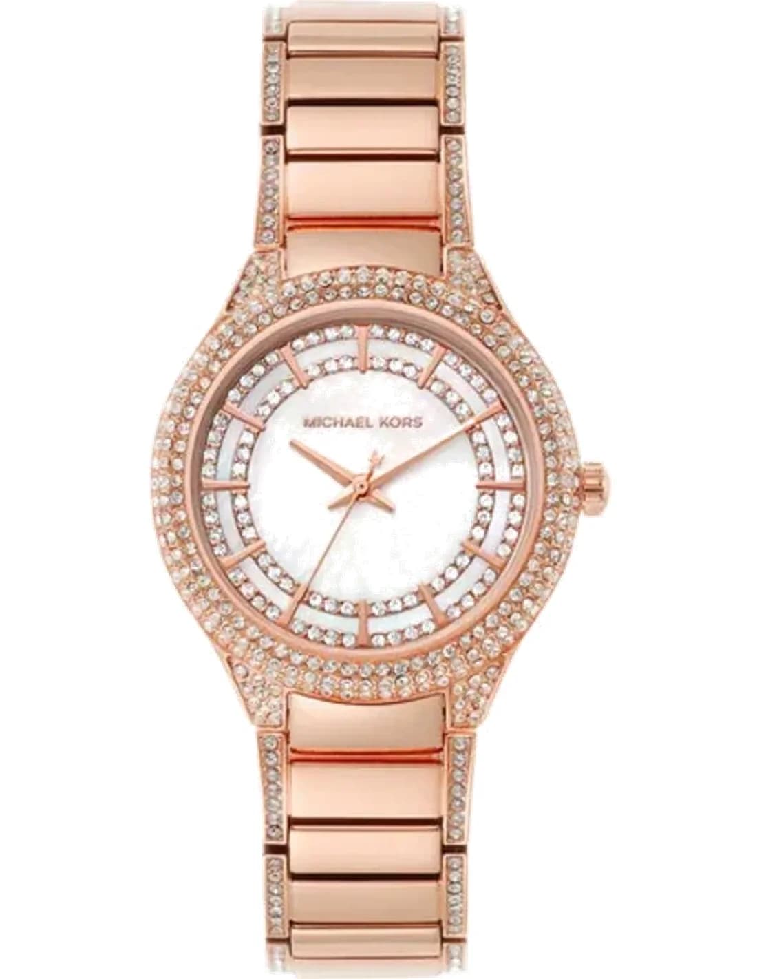 Montre Michael Kors Sylvia MK4656 cadran en nacre bracelet or rose