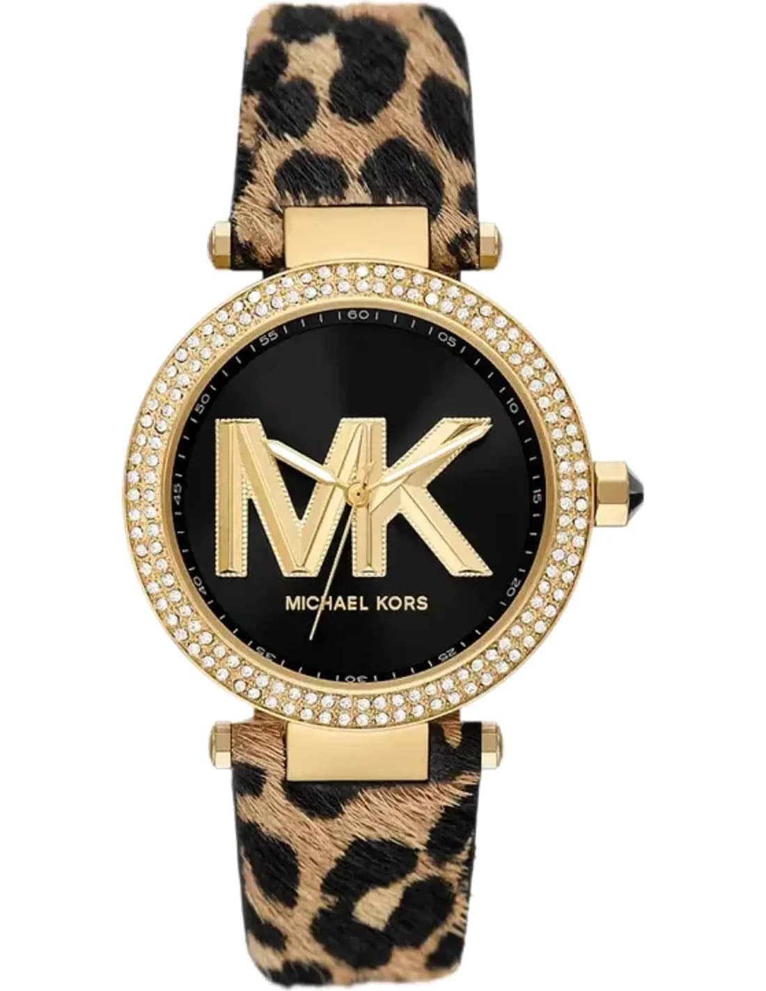 Montre Michael Kors MK4723 Parker Bracelet Motif Léopard et Boîtier Doré