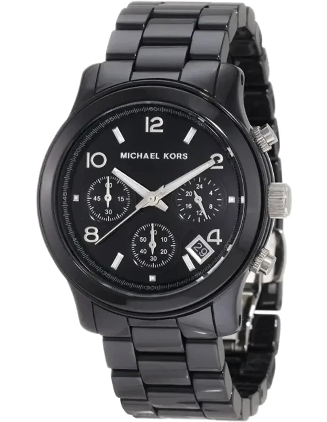 Montre Michael Kors Runway MK5162 en céramique noire