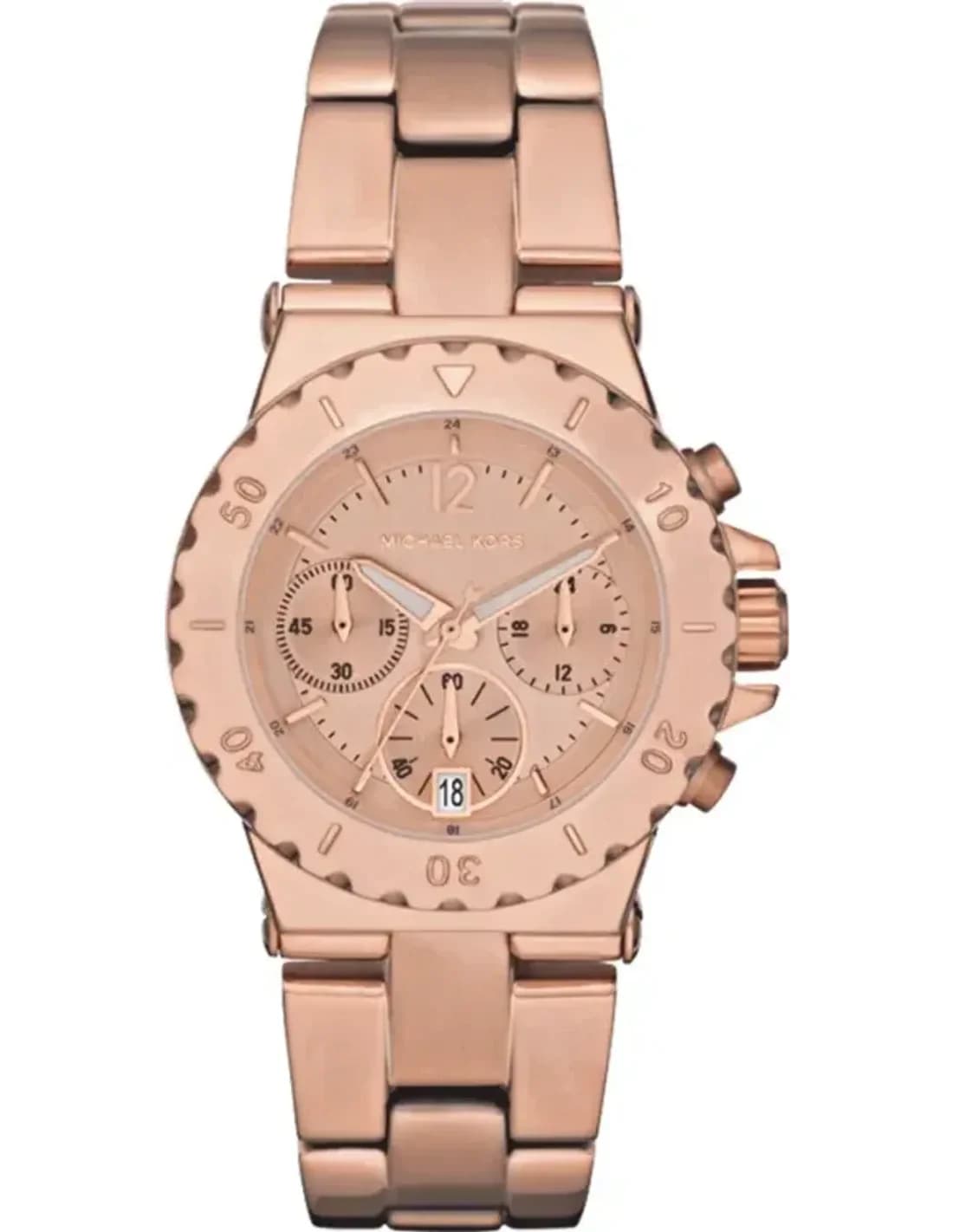 Montre femme Michael Kors MK5499 Dylan chronographe en or rose