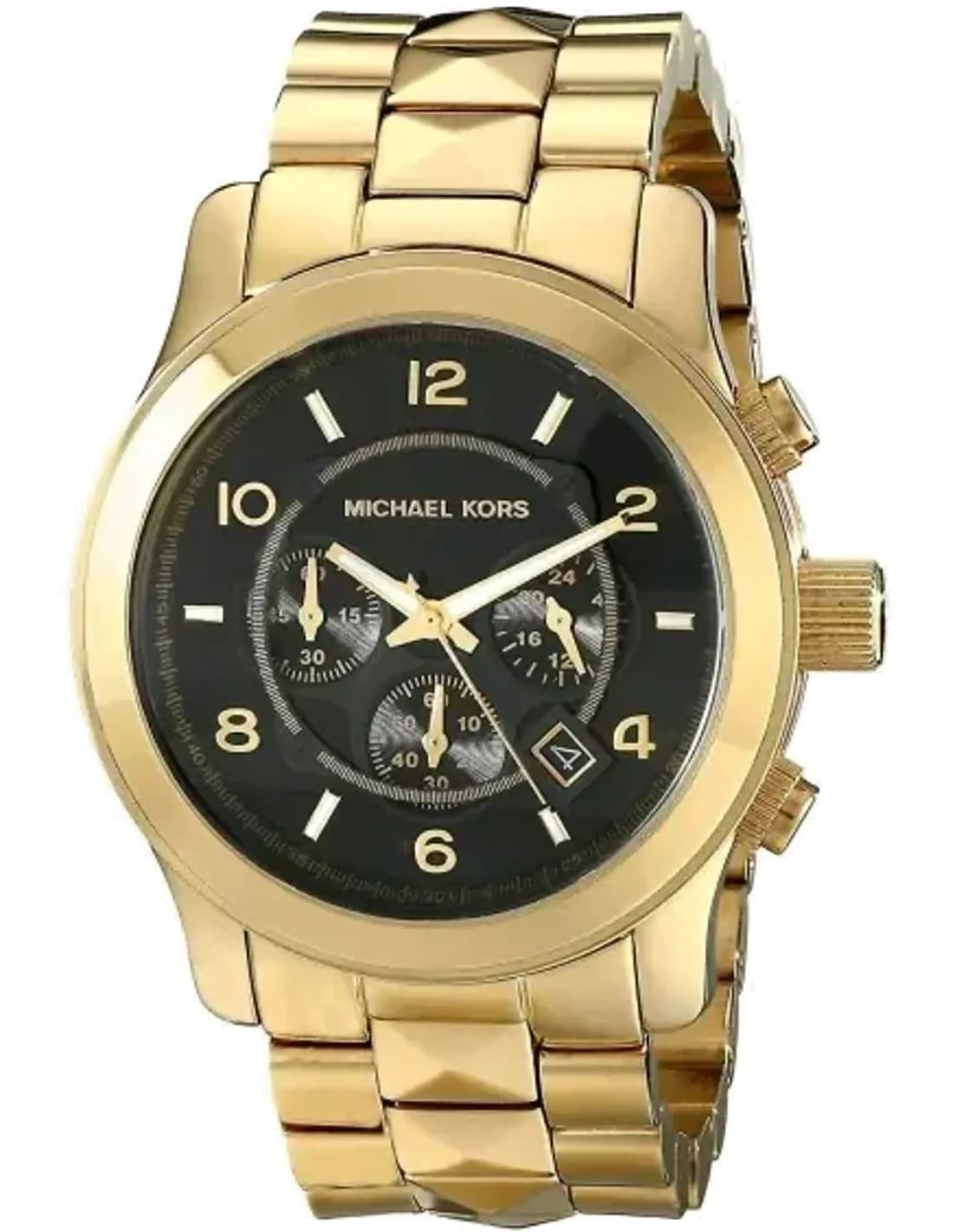 Montre Femme Michael Kors Pyramid Runway MK5795 Bracelet doré à clous carrés