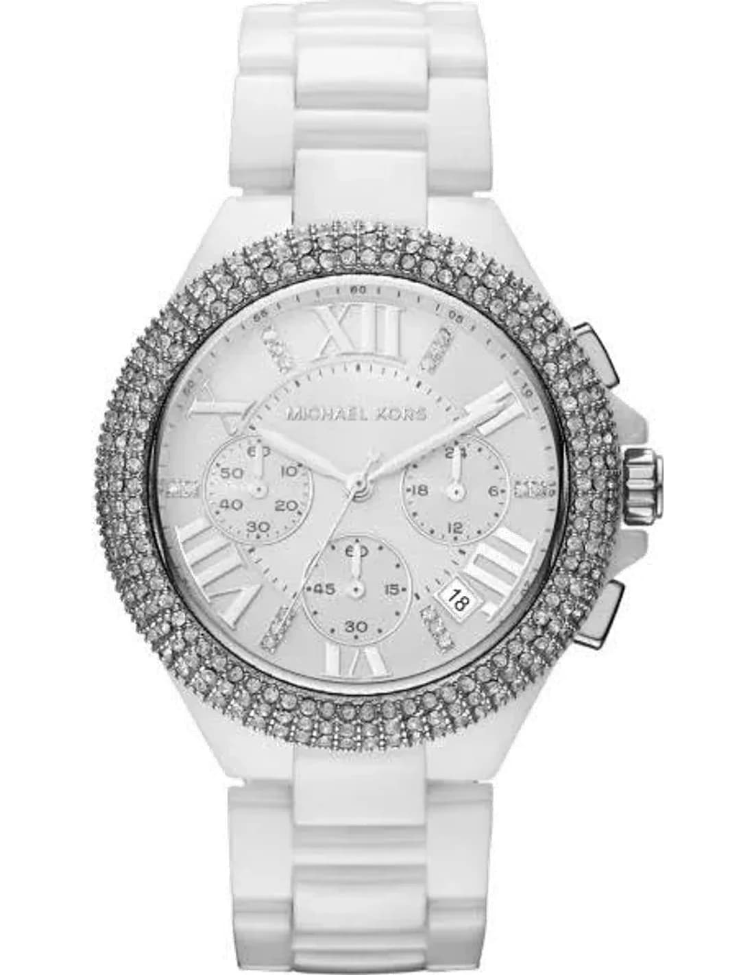 Montre Femme Michael Kors Camille MK5843 Bracelet en céramique blanche