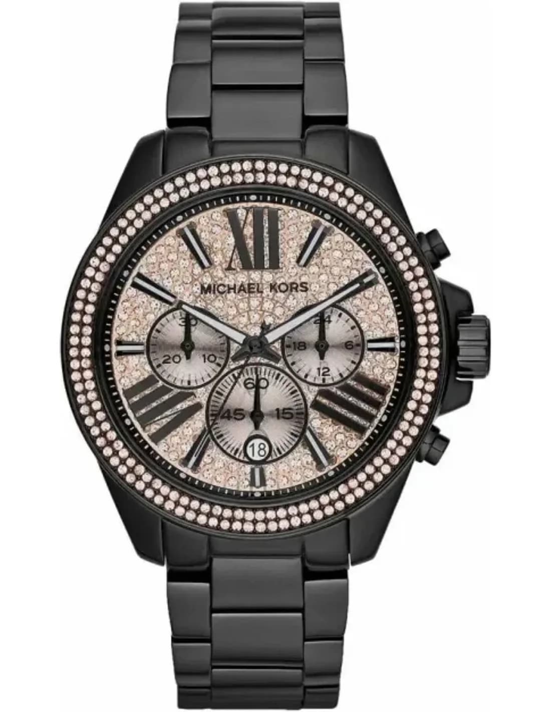 Michael Kors MK5879 Watch with Sparkling Rose Dial and Crystal Bezel