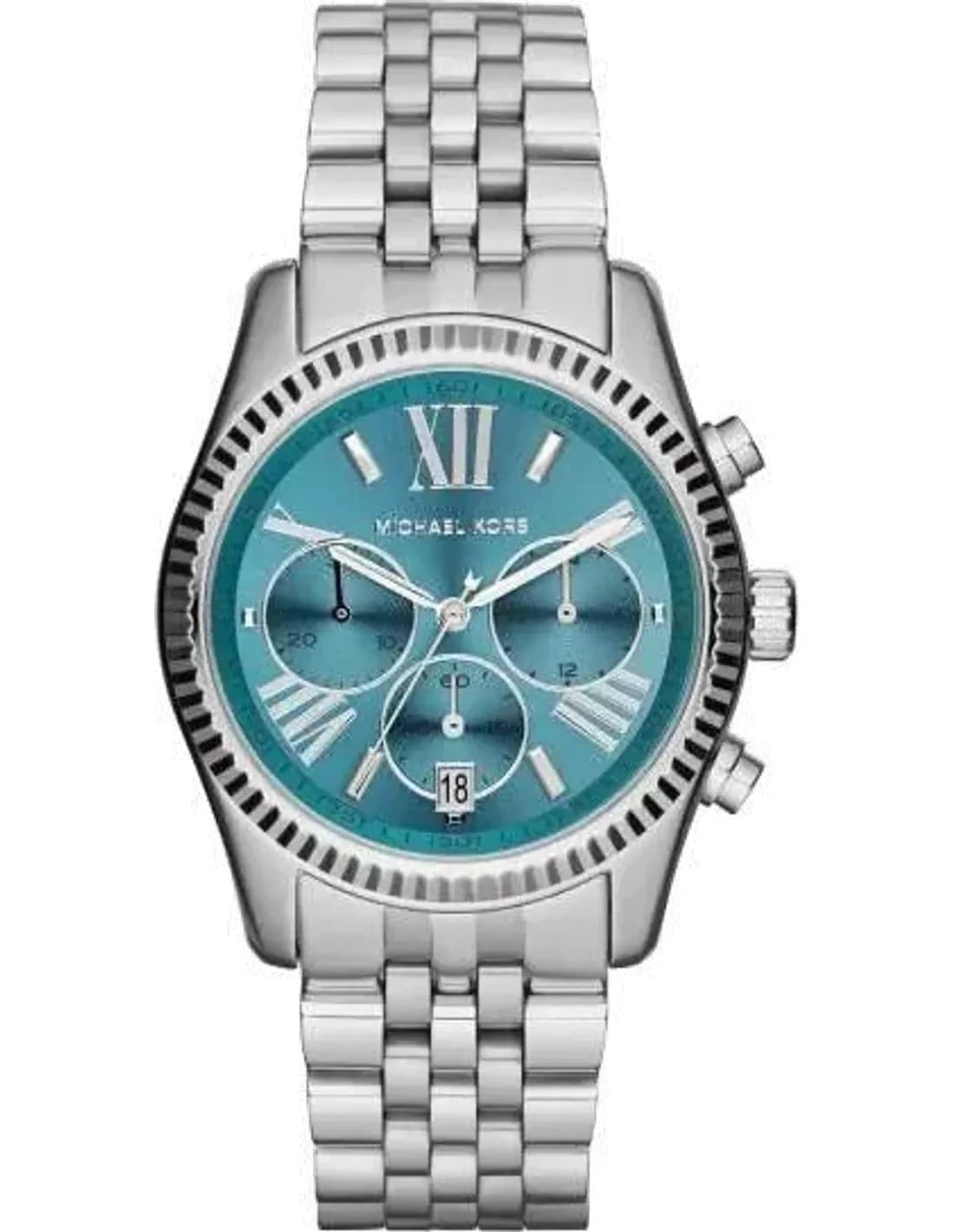 Montre Femme Michael Kors Runway MK5887 Cadran turquoise à index argentés