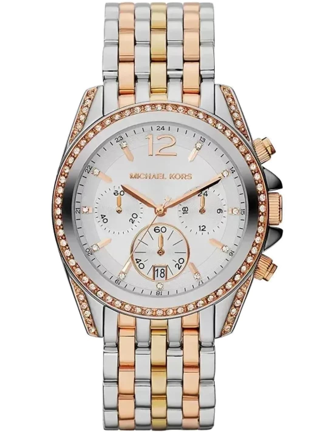Montre Femme Michael Kors Madison MK5888 Bracelet tricolore En Acier Inoxydable