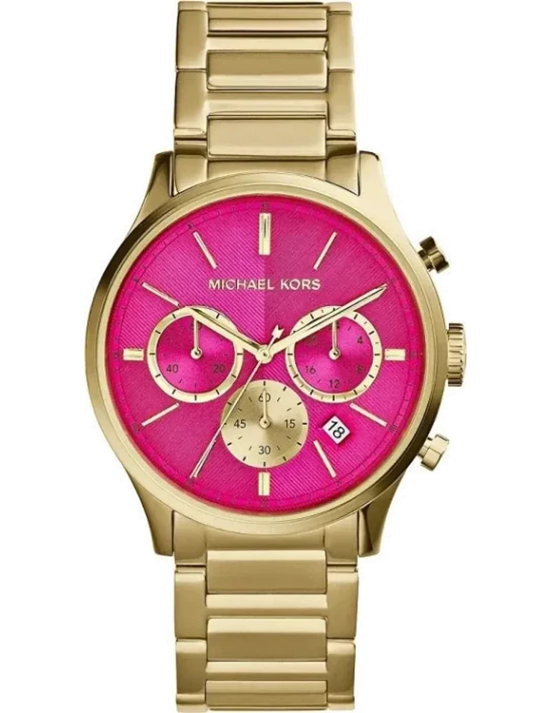 Montre Femme Michael Kors Bailey MK5909 Bracelet doré et cadran rose bonbon
