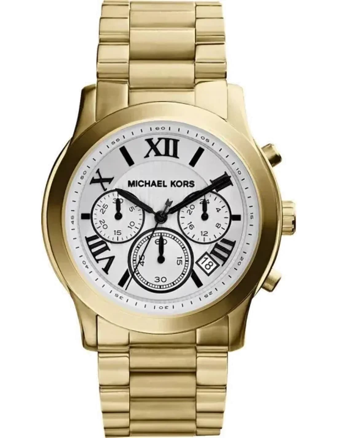 Montre Femme Michael Kors Mercer MK5916 Bracelet large doré en acier