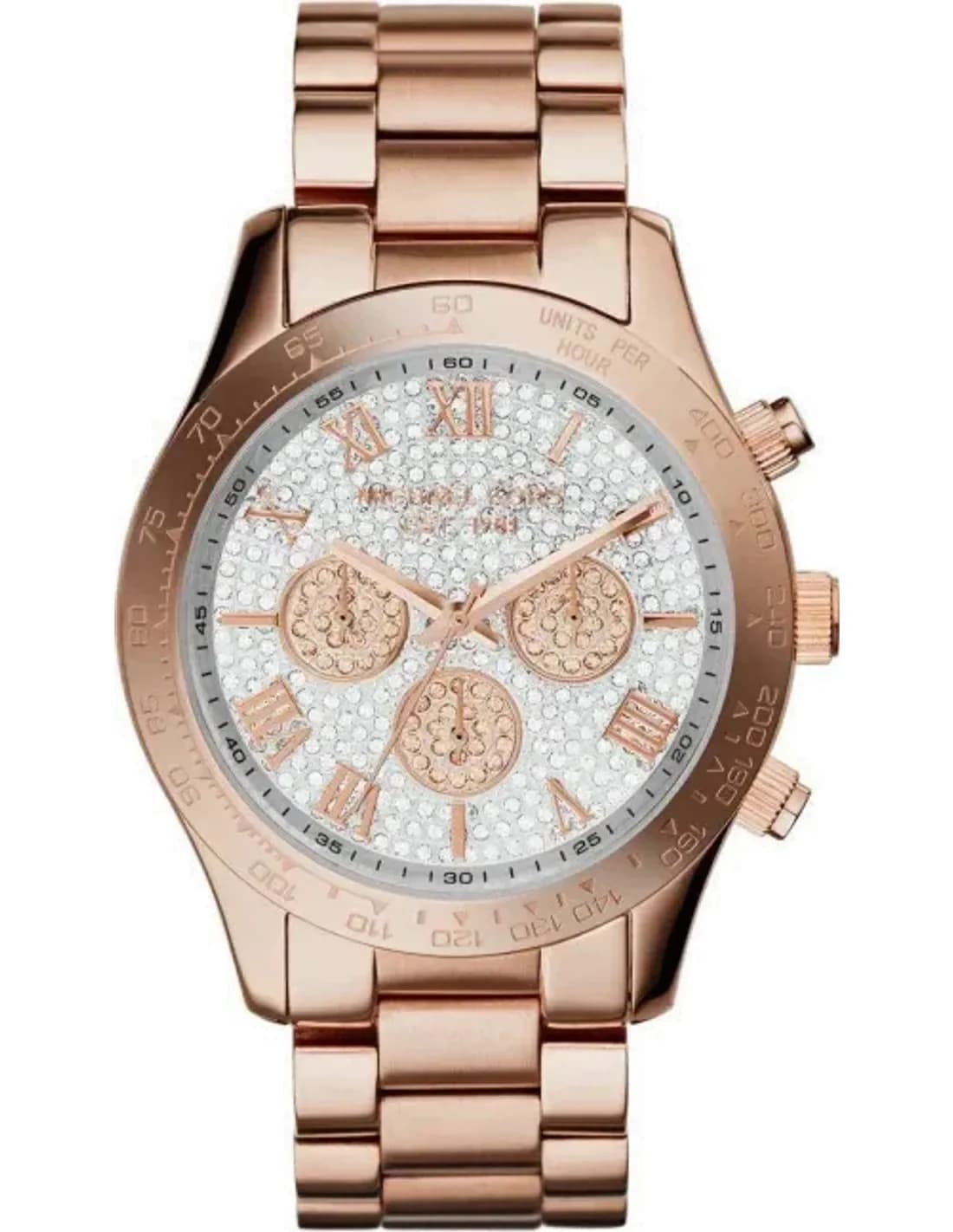 Montre Michael Kors MK5946 Layton au Cadran Brillant et Index Or Rose