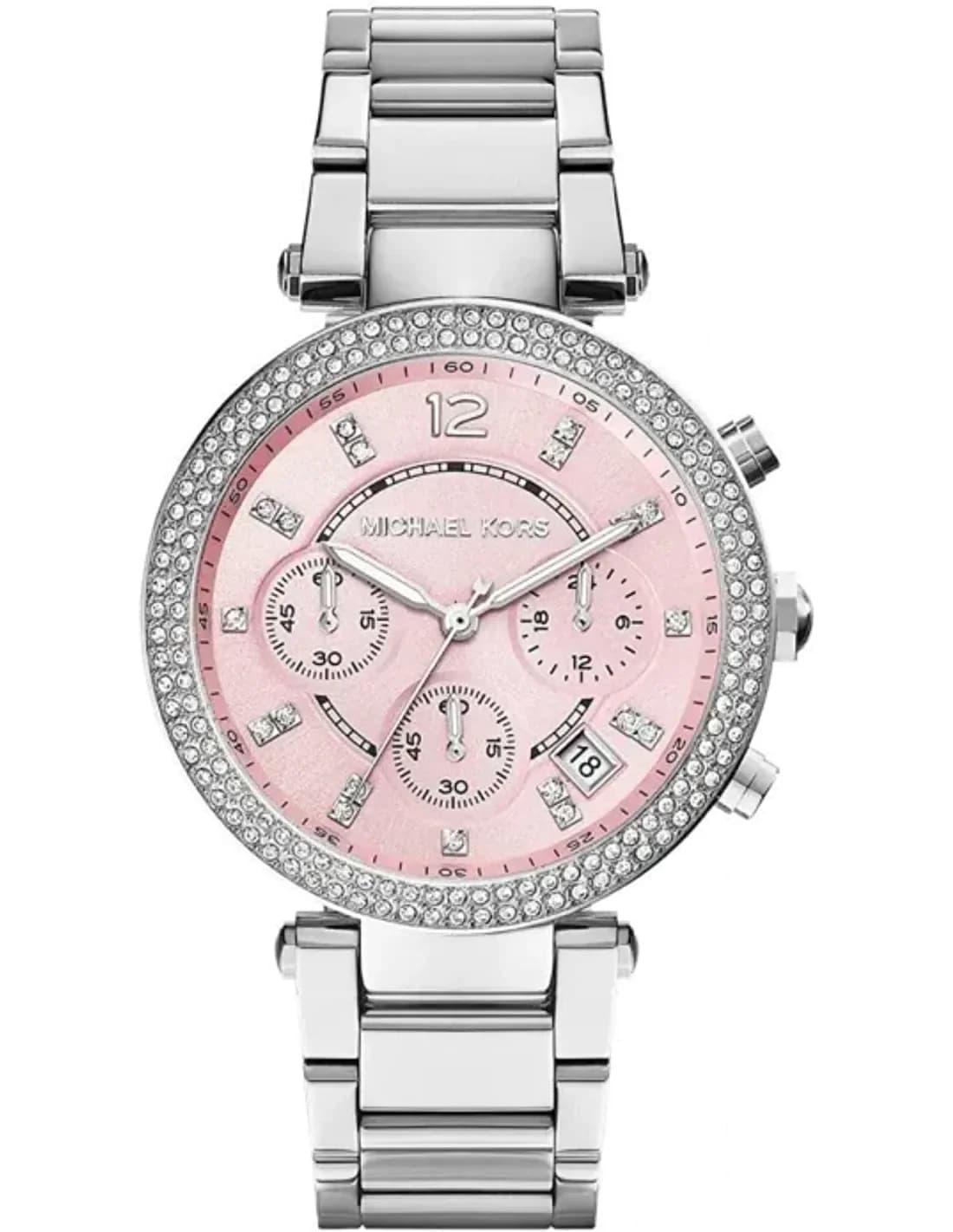 Montre Michael Kors Parker MK6105 chronomètre sport cadran rose