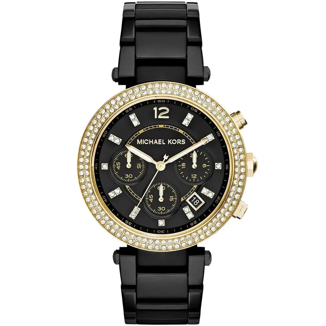 Montre Michael Kors Parker MK6107 Chronomètre en acier noir