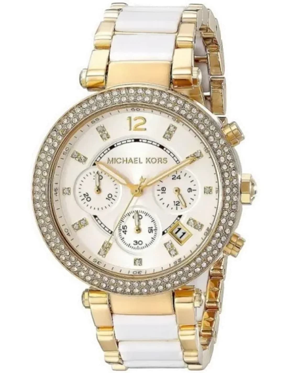 Montre Michael Kors MK6119 Bicolore Or et Acier avec Cristaux