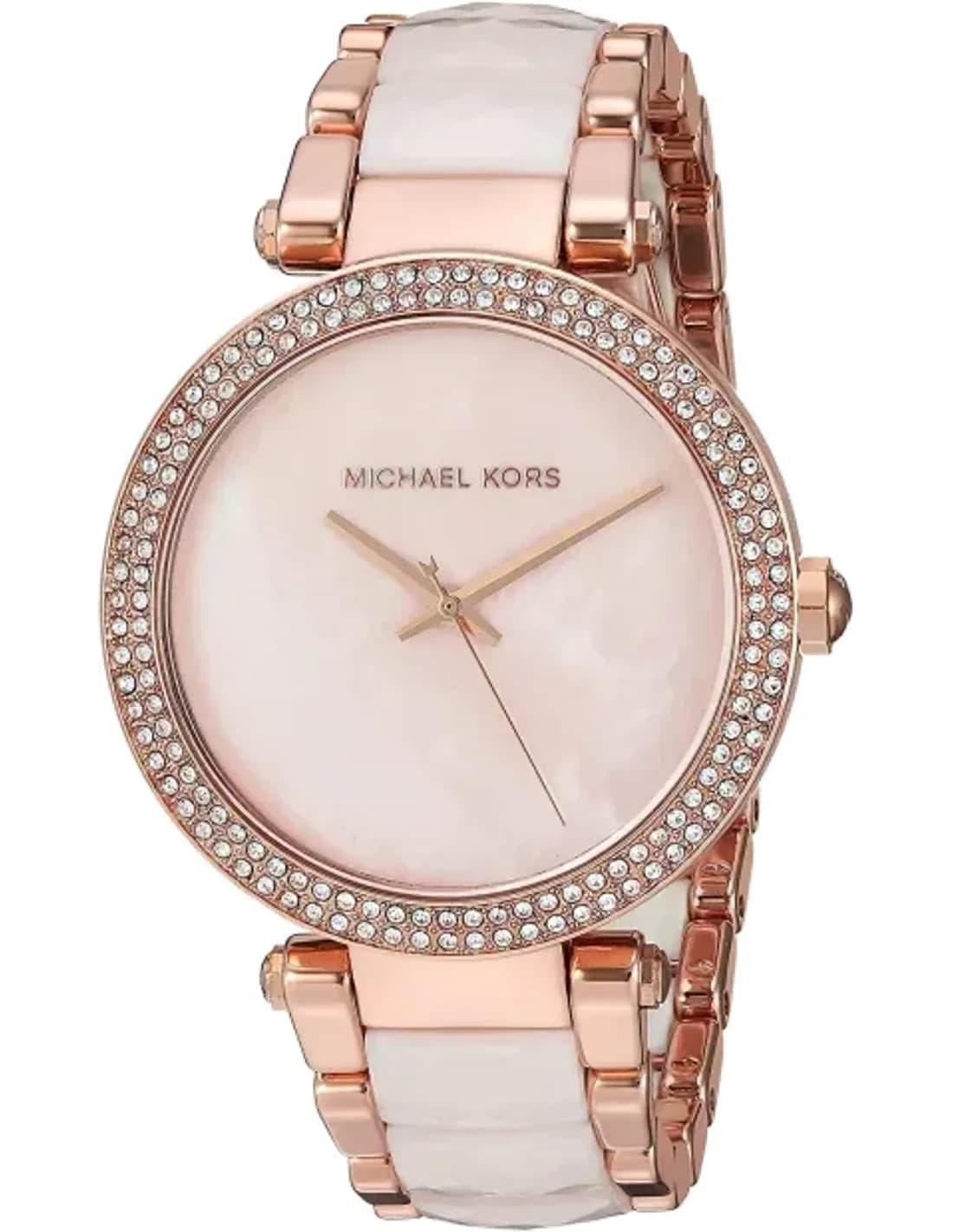 Montre Femme Michael Kors MK6402 Parker en Acier Bicolore et Cristaux