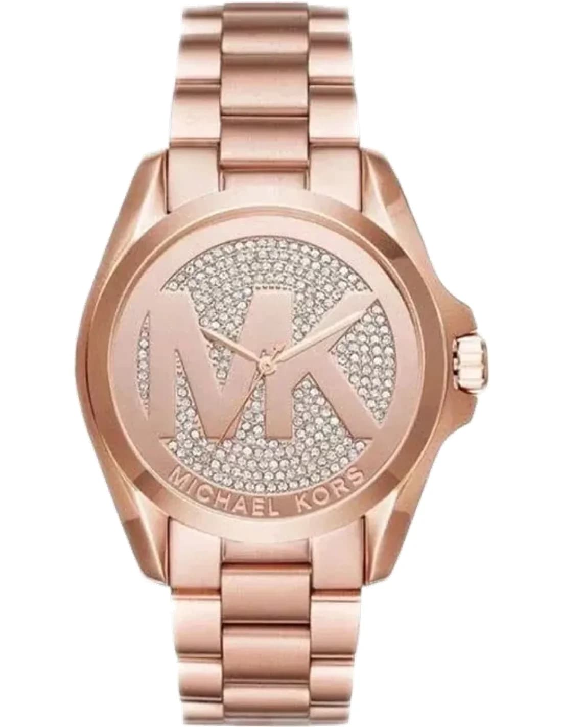 Michael Kors Bradshaw MK6437 Rose Gold-Tone Pave Crystal Watch