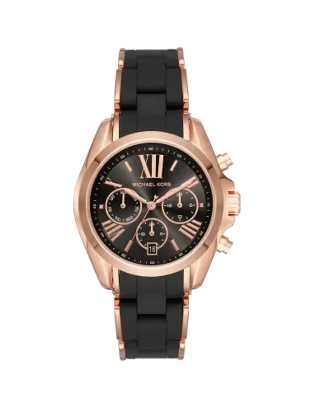 Montre Michael Kors Bradshaw MK6580 Bracelet noir et acier or rose