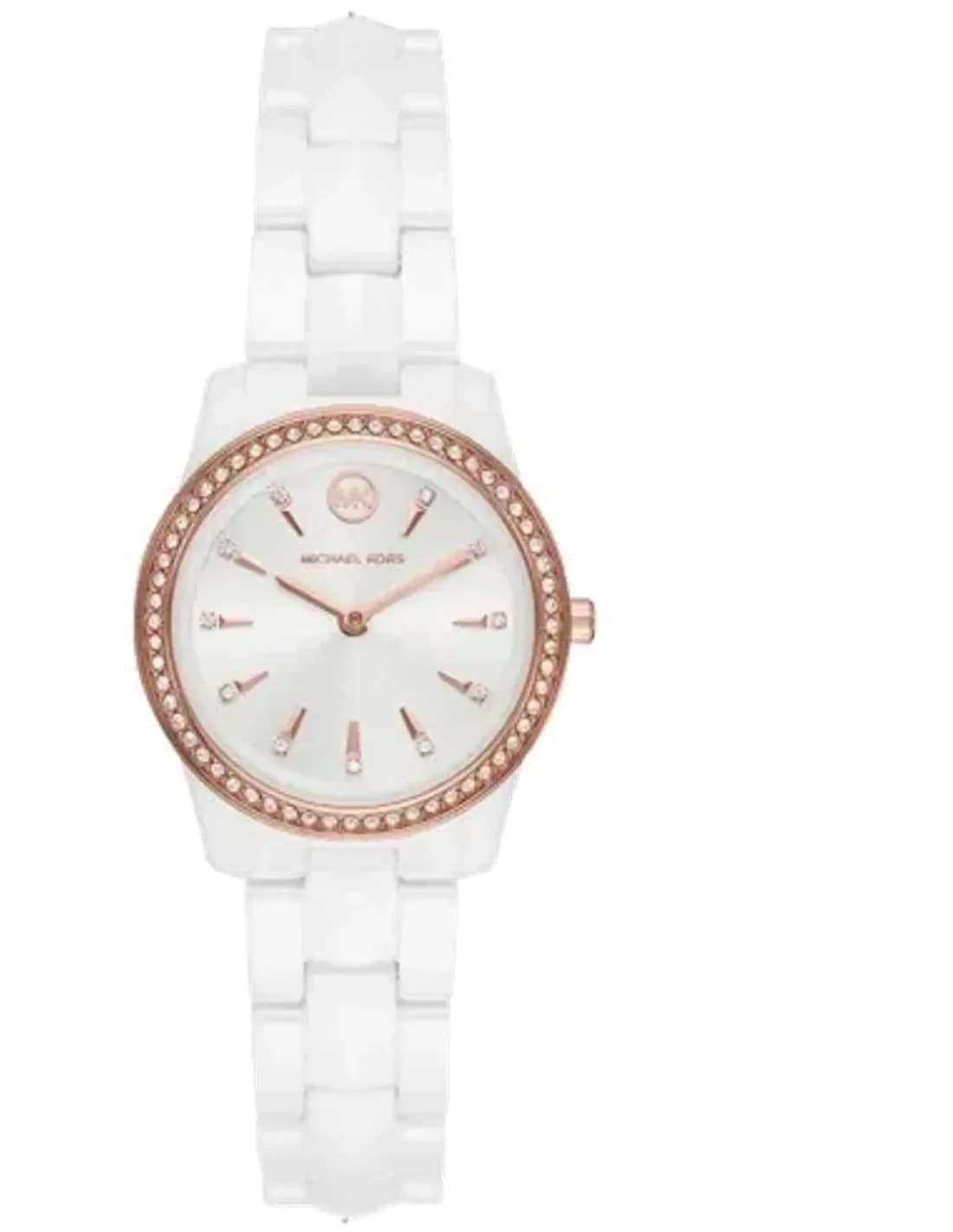 Montre Michael Kors Mercer MK6840 Céramique Blanche