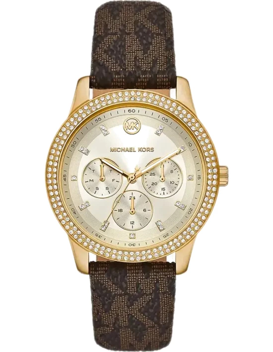 Montre Michael Kors MK6966 Tibby multifonction bracelet cuir marron