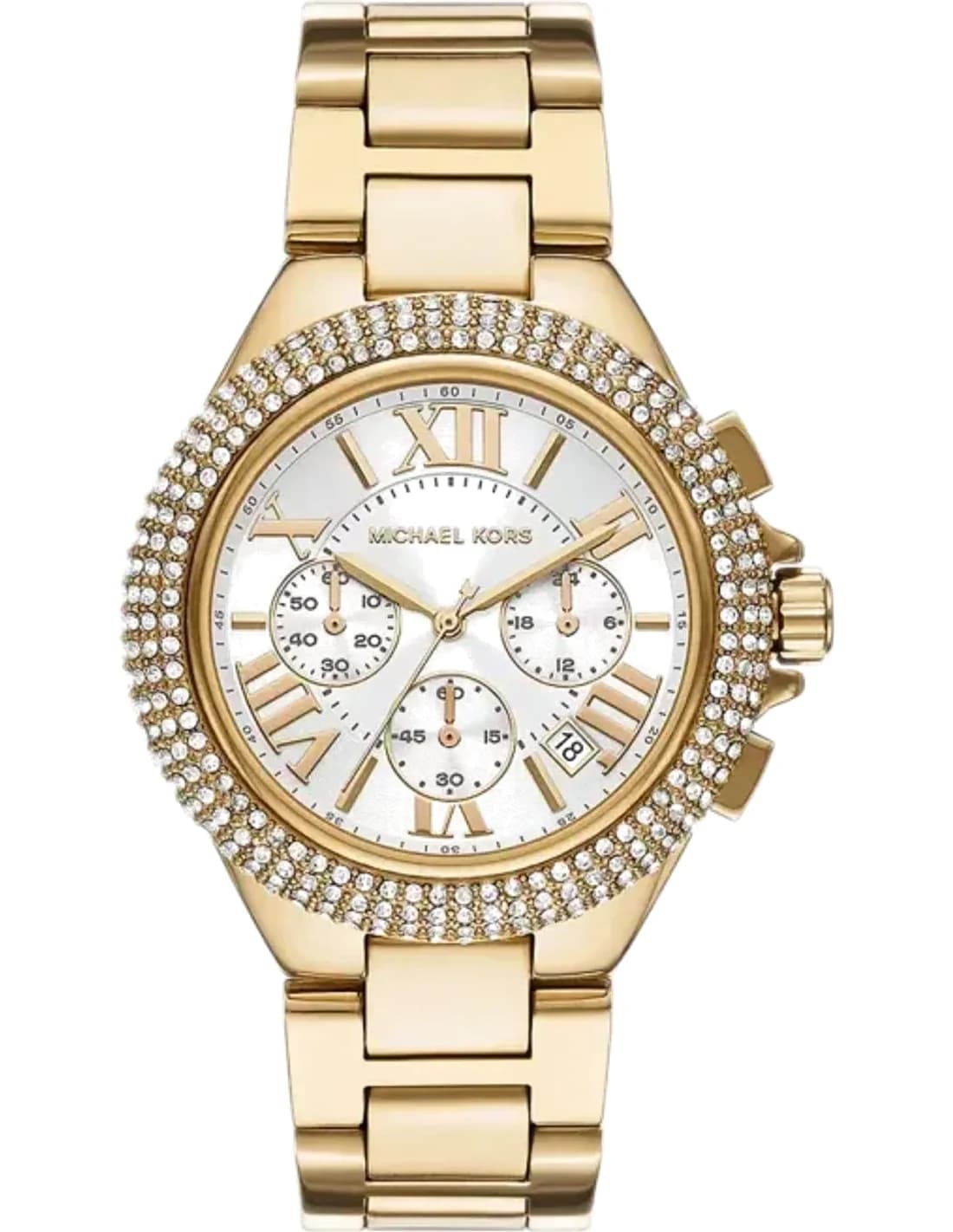 Michael Kors Camille MK6994 Gold-Tone Chronograph Watch With Crystals