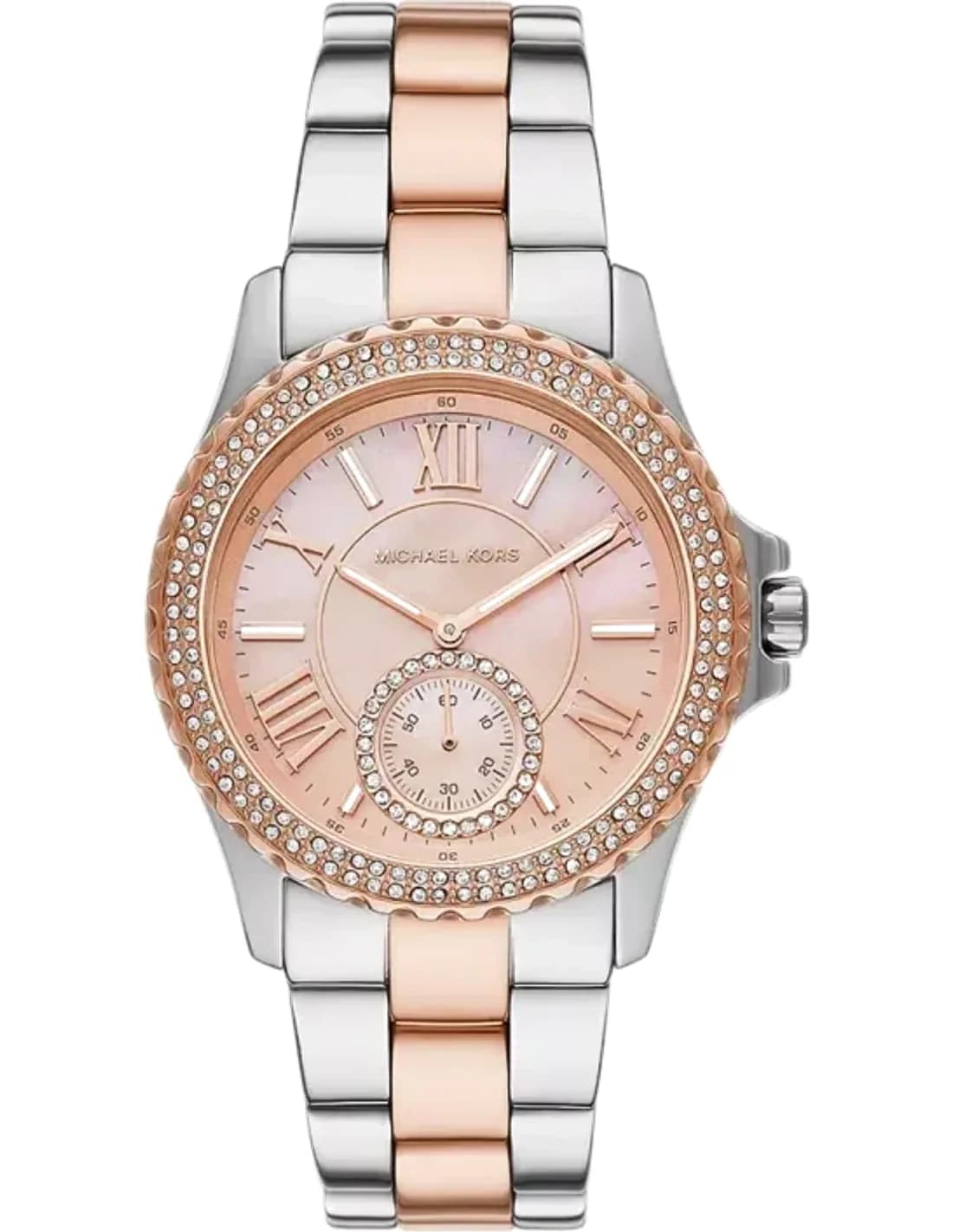 Michael Kors Everest MK7402 watch rose gold dial two-tone stainless steel bracelet